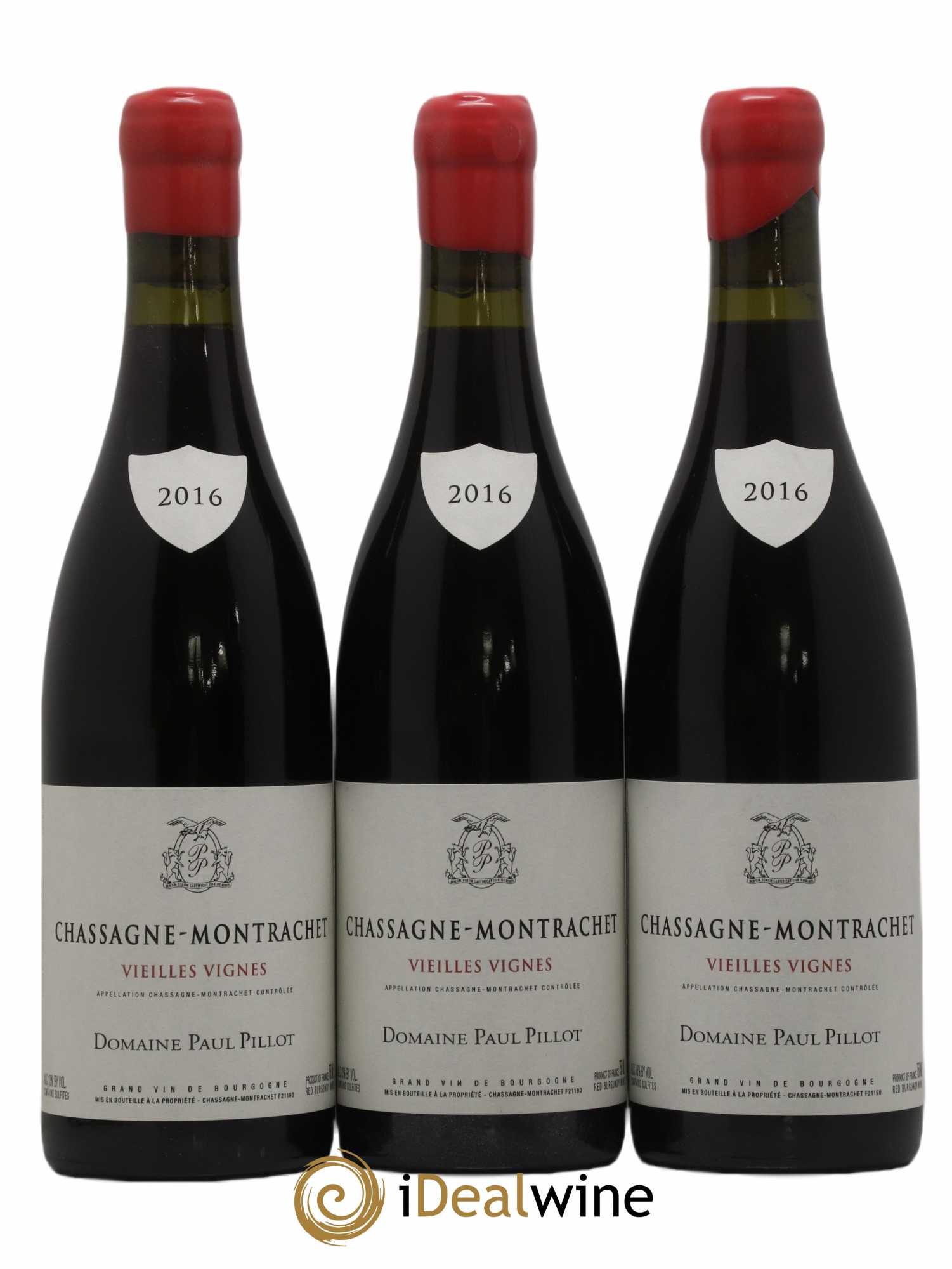 Chassagne-Montrachet Vieilles Vignes Paul Pillot (Domaine) 2016 - Lot de 3 bouteilles - 0
