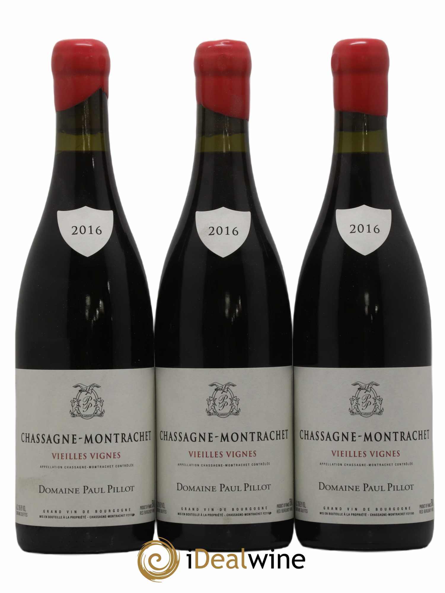 Chassagne-Montrachet Vieilles Vignes Paul Pillot (Domaine) 2016 - Lot de 3 bouteilles - 0
