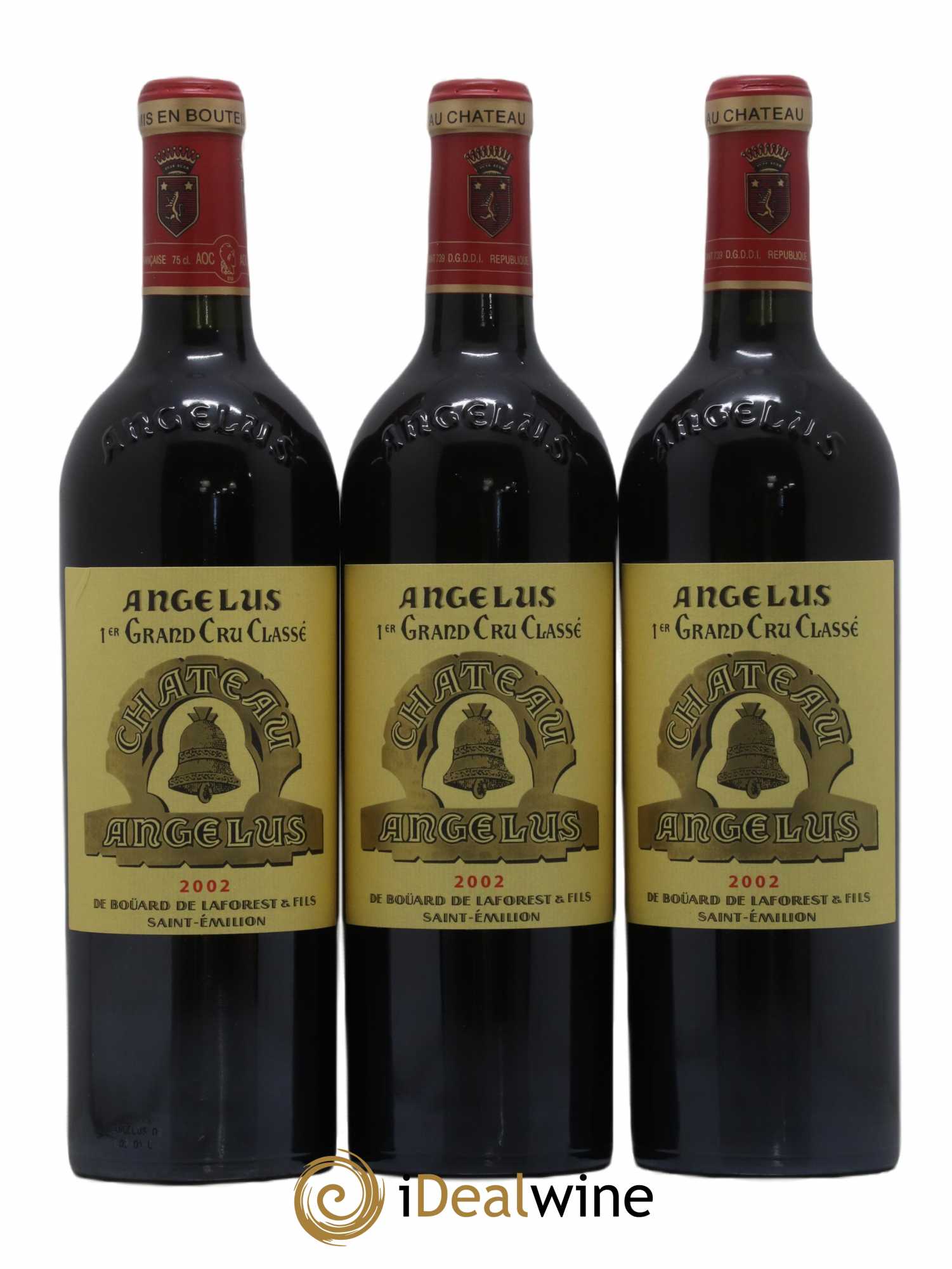 Château Angélus 1er Grand Cru Classé A 2002 - Lot de 6 bouteilles - 1