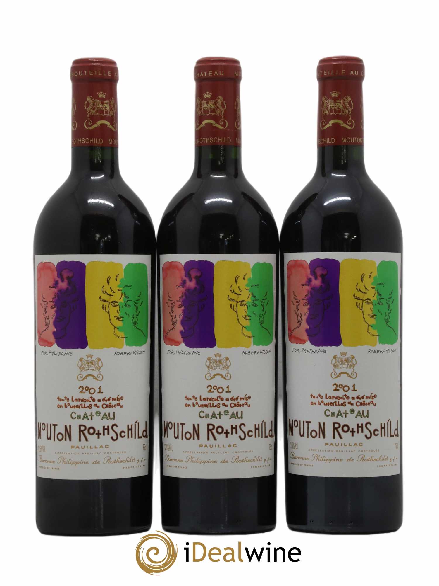 Château Mouton Rothschild 1er Grand Cru Classé 2001 - Lot de 12 bouteilles - 3