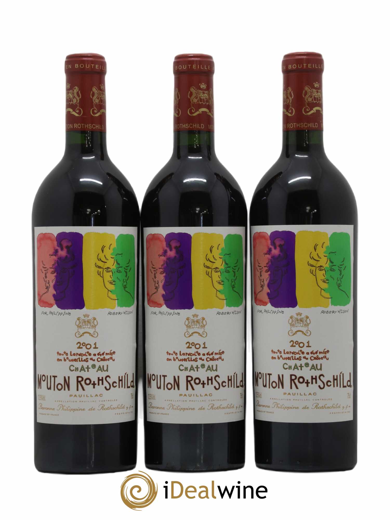 Château Mouton Rothschild 1er Grand Cru Classé 2001 - Lot de 12 bouteilles - 5