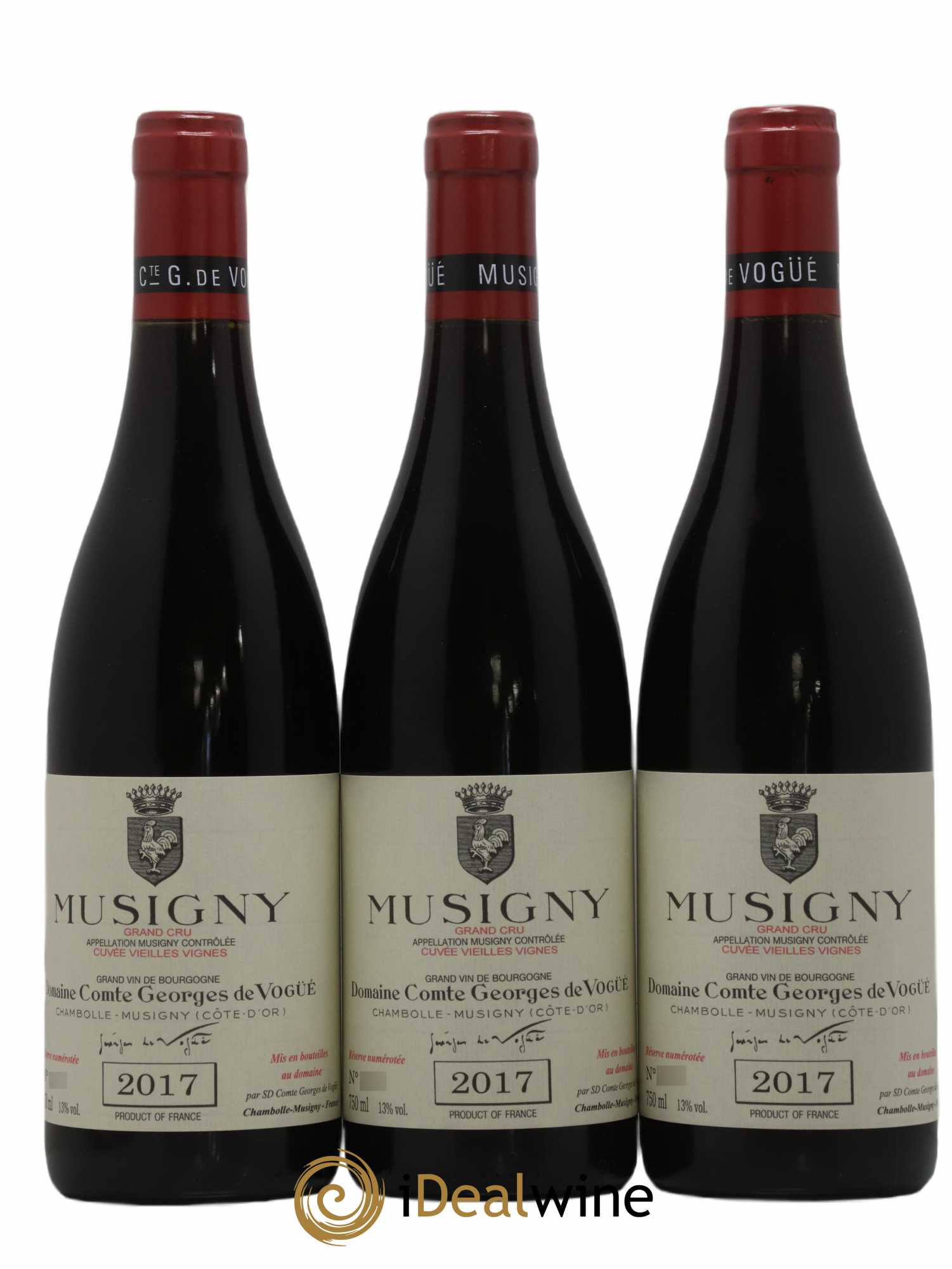 Musigny Grand Cru Cuvée Vieilles Vignes Comte Georges de Vogüé 2017 - Lot de 3 bouteilles - 0