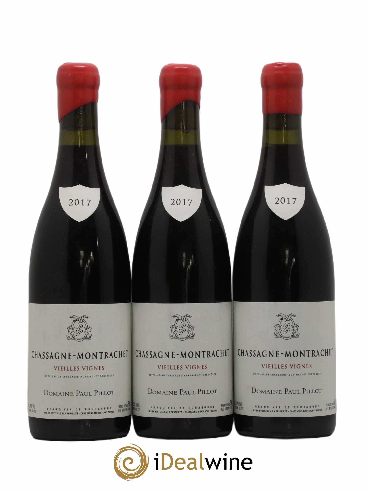 Chassagne-Montrachet Vieilles Vignes Paul Pillot (Domaine) 2017 - Lot de 3 bouteilles - 0