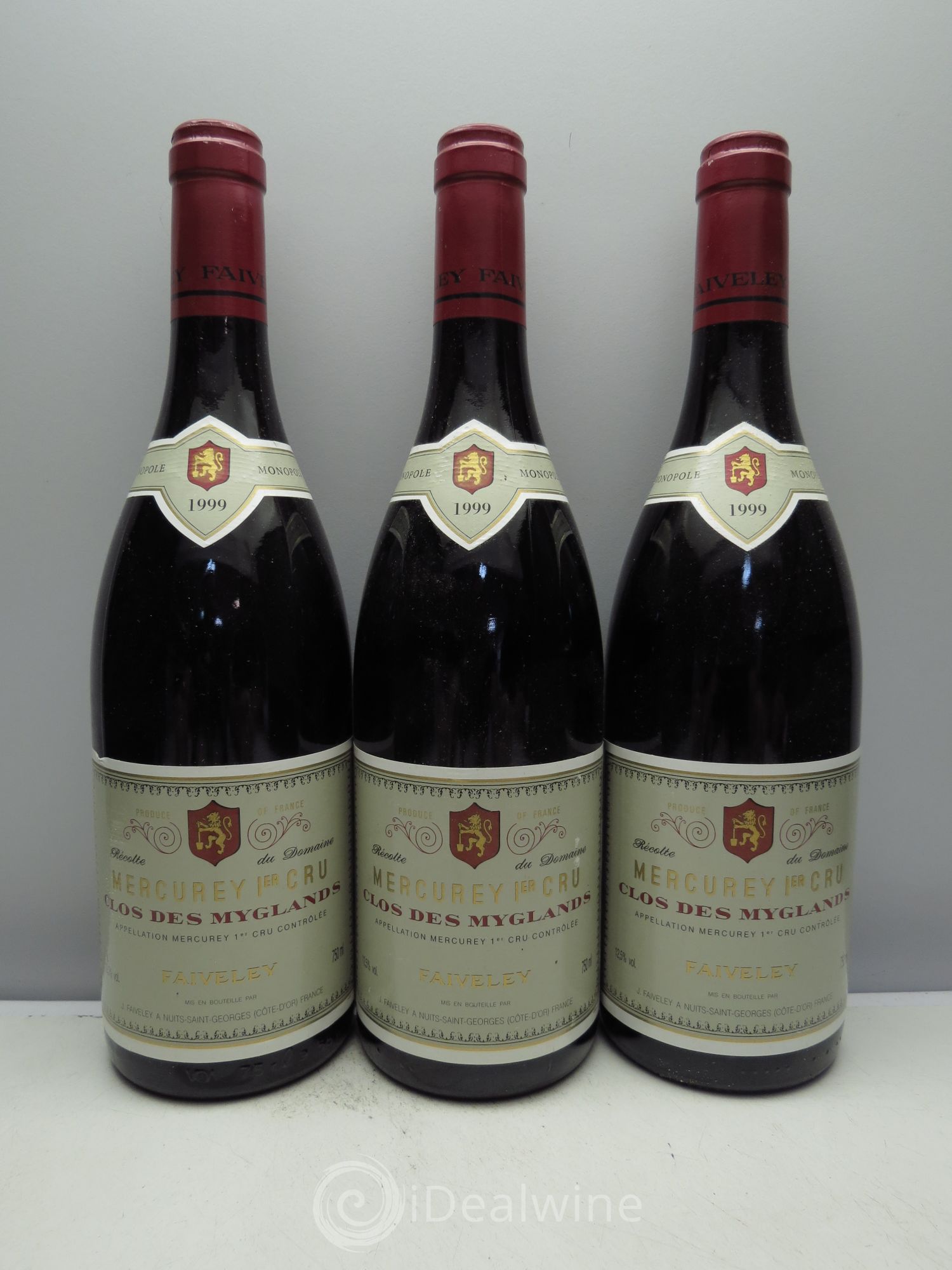 Mercurey 1er Cru 1999 - Lot de 3 bouteilles - 0