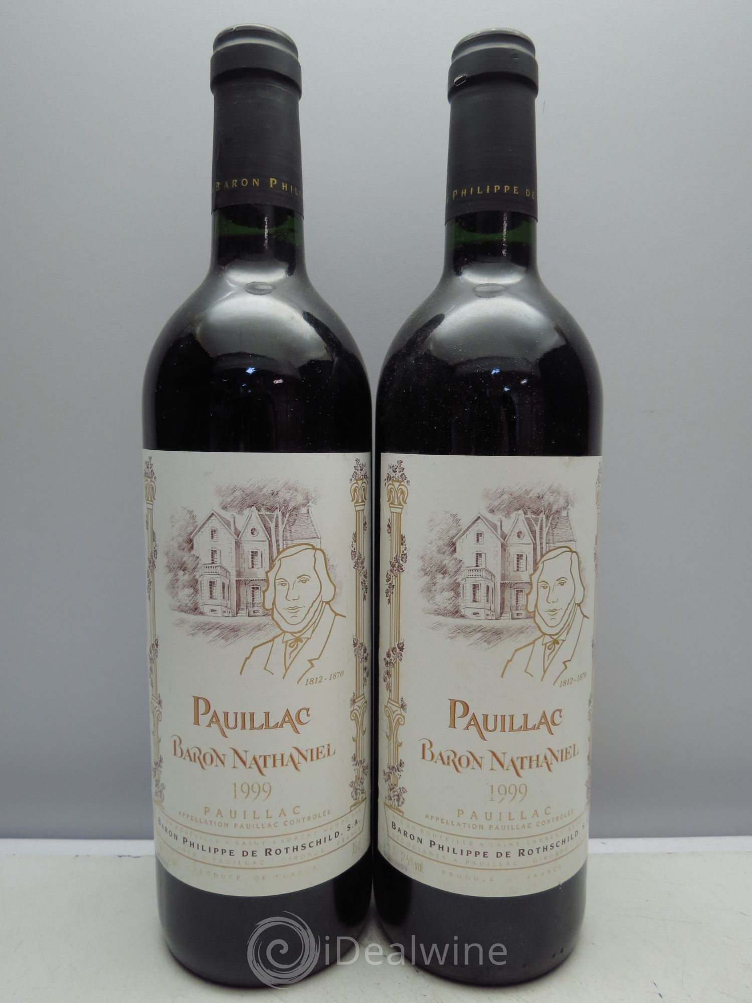 Pauillac Nathaniel Baron Philippe de Rothschild 1999 - Lot de 2 bouteilles - 0