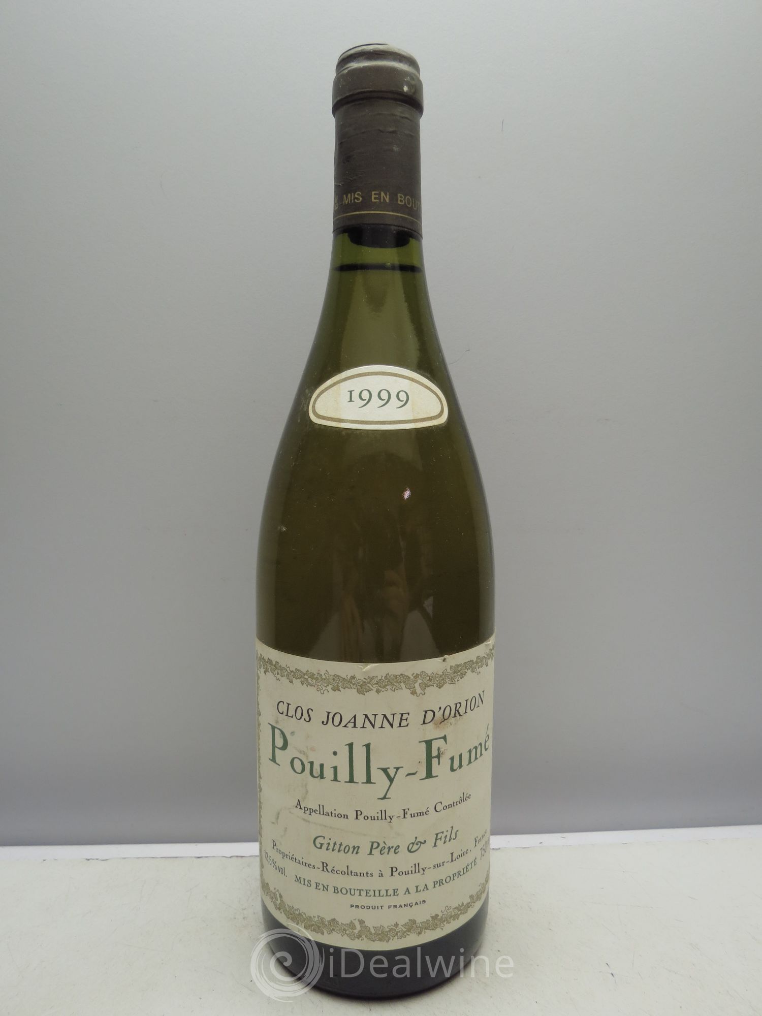 Pouilly-Fumé Clos Joanne d'Orion Gitton Père et Fils 1999 - Posten von 1 Flasche - 0