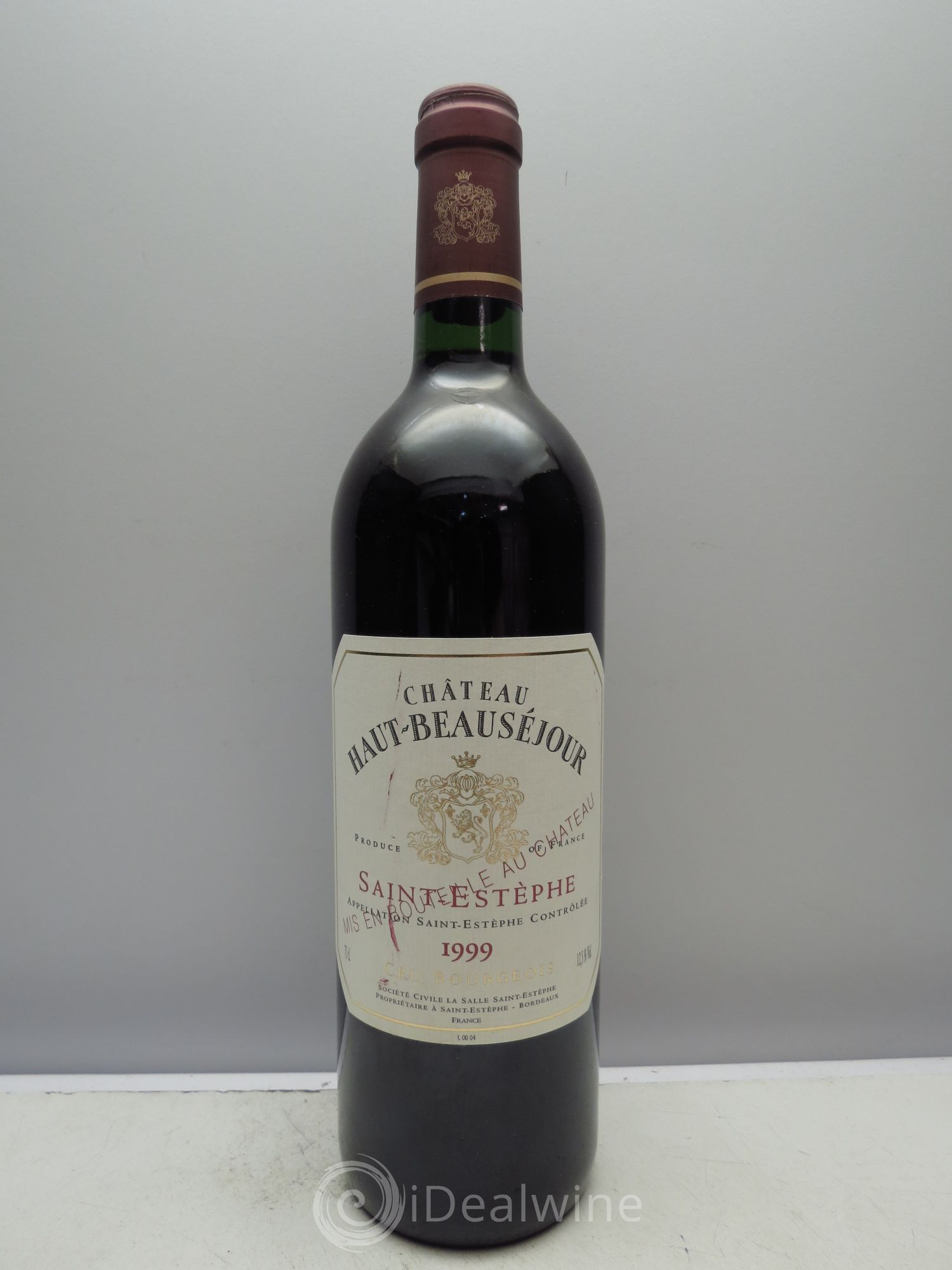 Château Haut Beauséjour Cru Bourgeois 1999 - Lot de 12 bouteilles - 0