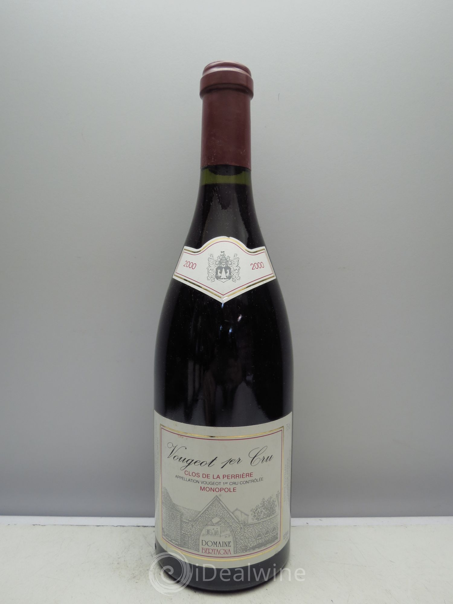 Vougeot 1er Cru Clos de la Perrière Domaine Bertagna 2000 - Lot de 1 bouteille - 0