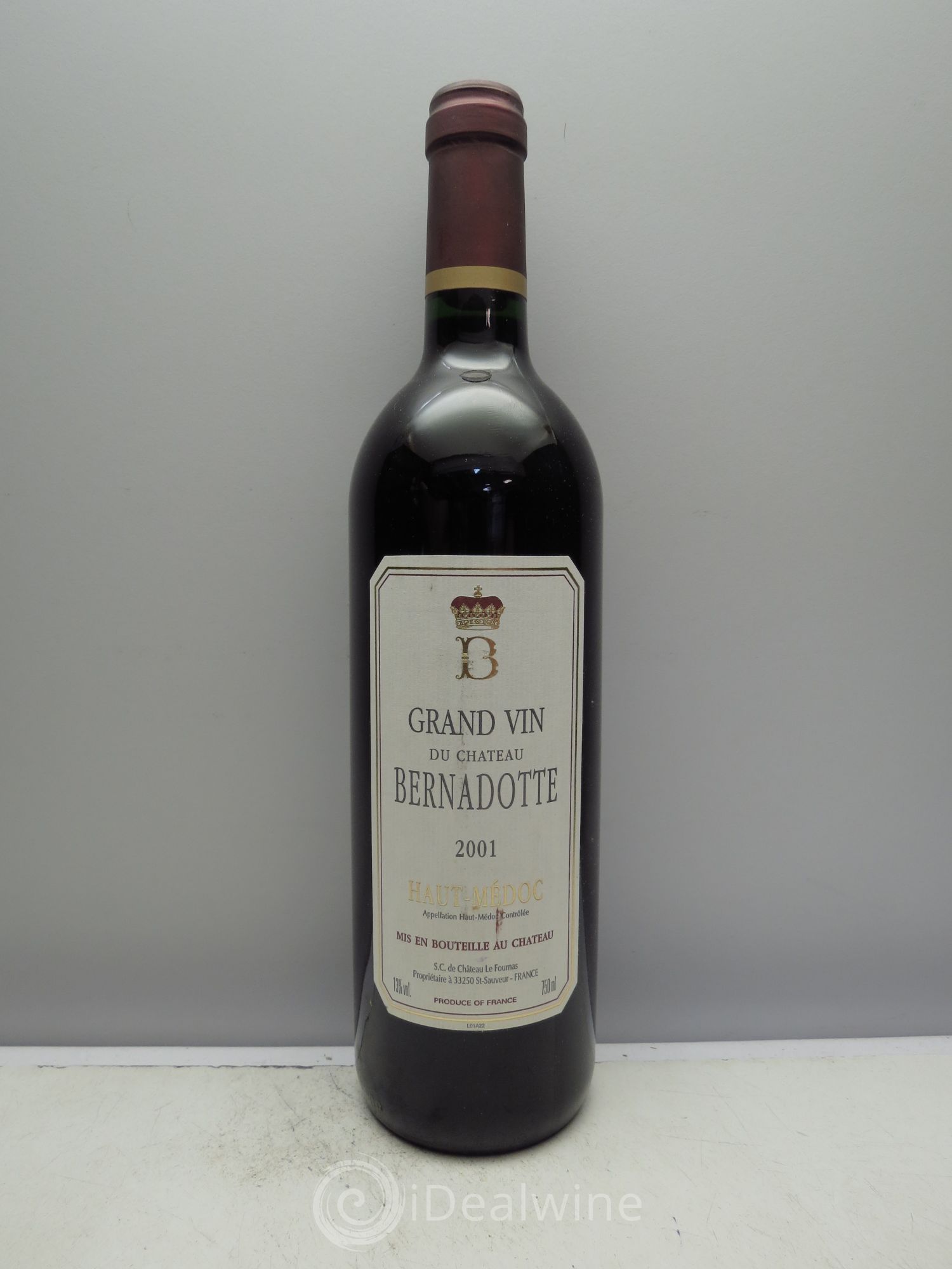 Château Bernadotte 2001 - Lot de 6 bouteilles - 0