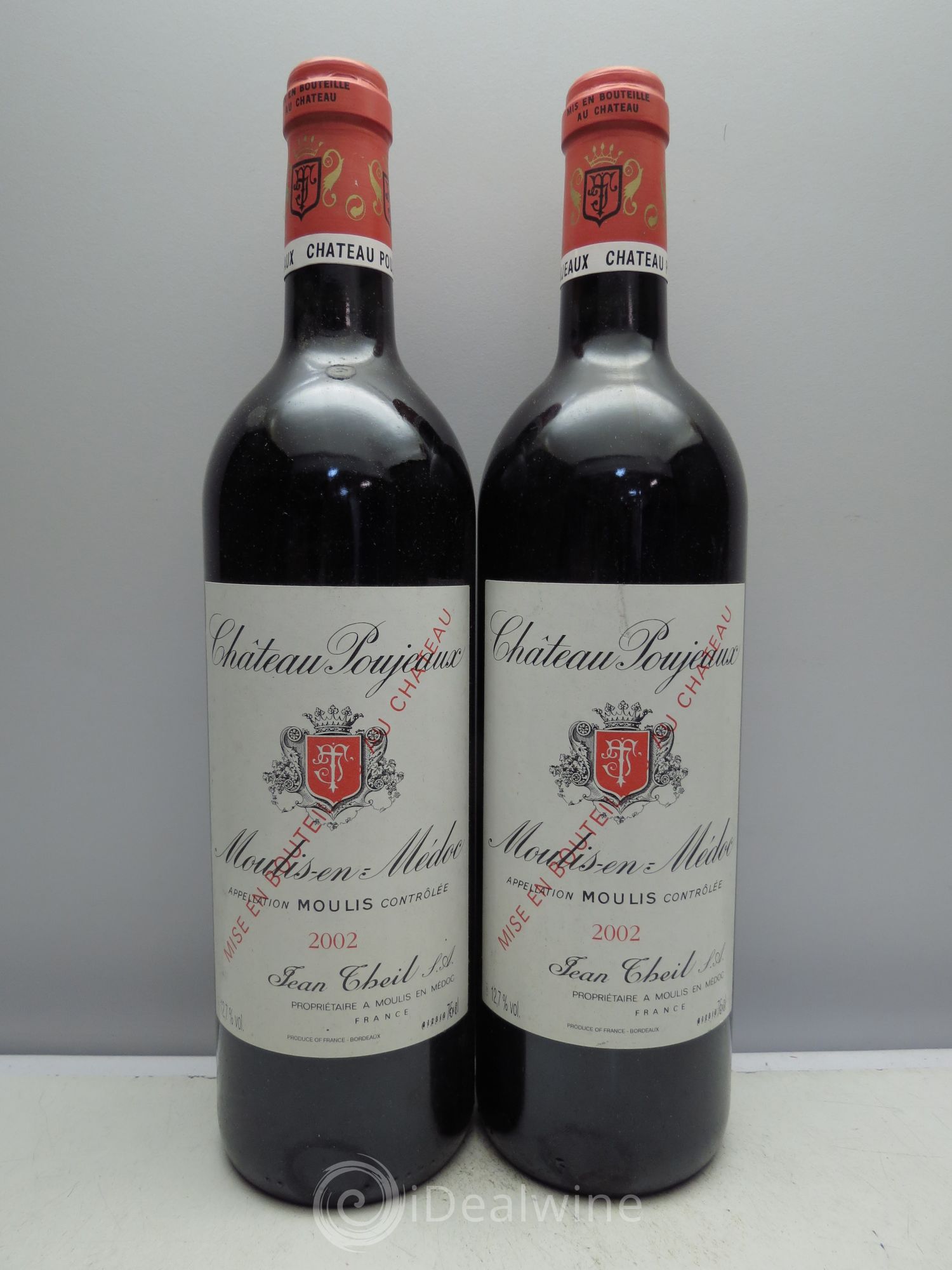 Château Poujeaux 2002 - Lot de 2 bouteilles - 0