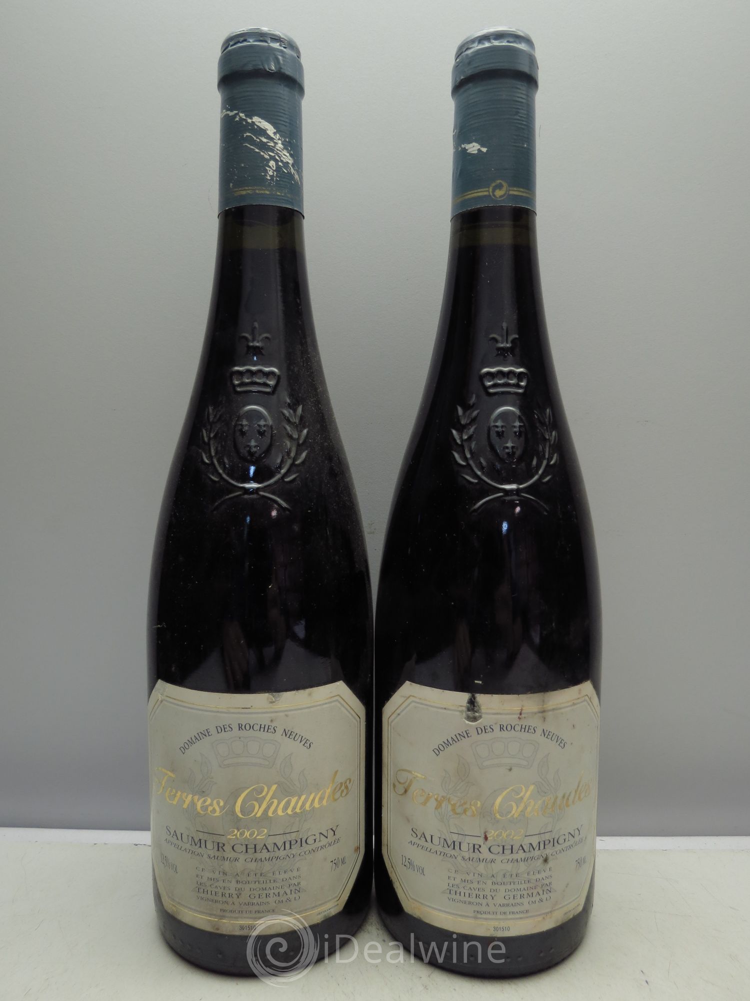 Saumur-Champigny Terres Chaudes Domaine des Roches Neuves - Thierry Germain 2002 - Lot de 2 bouteilles - 0