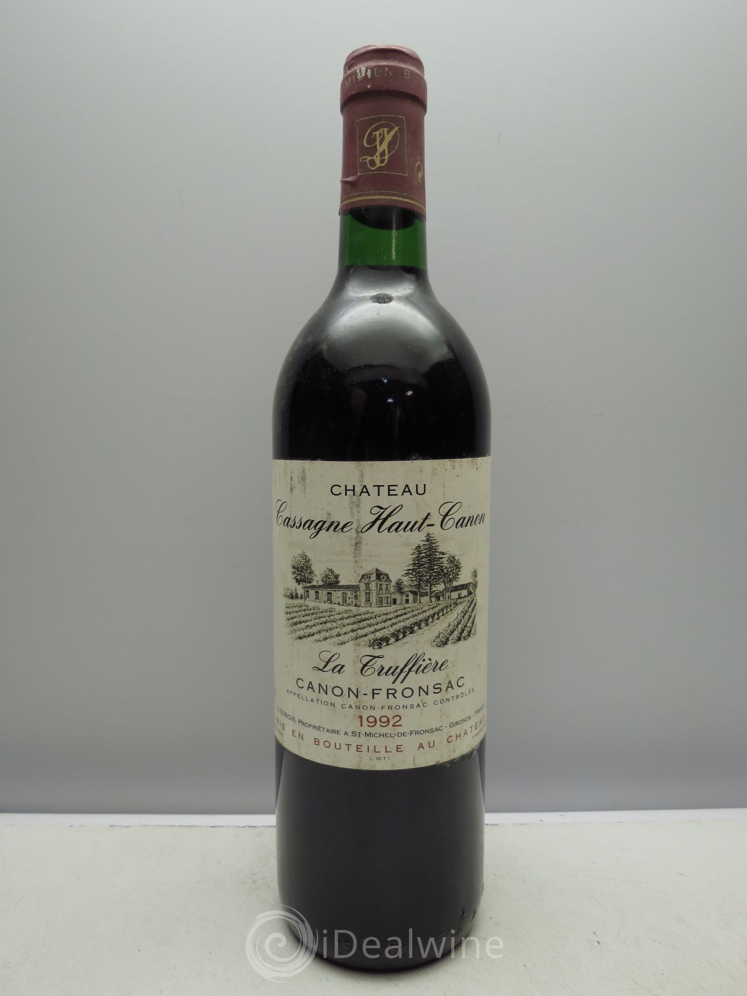 Canon-Fronsac Château Cassagne Haut Canon la Truffière 1992 - Posten von 6 Flaschen - 0