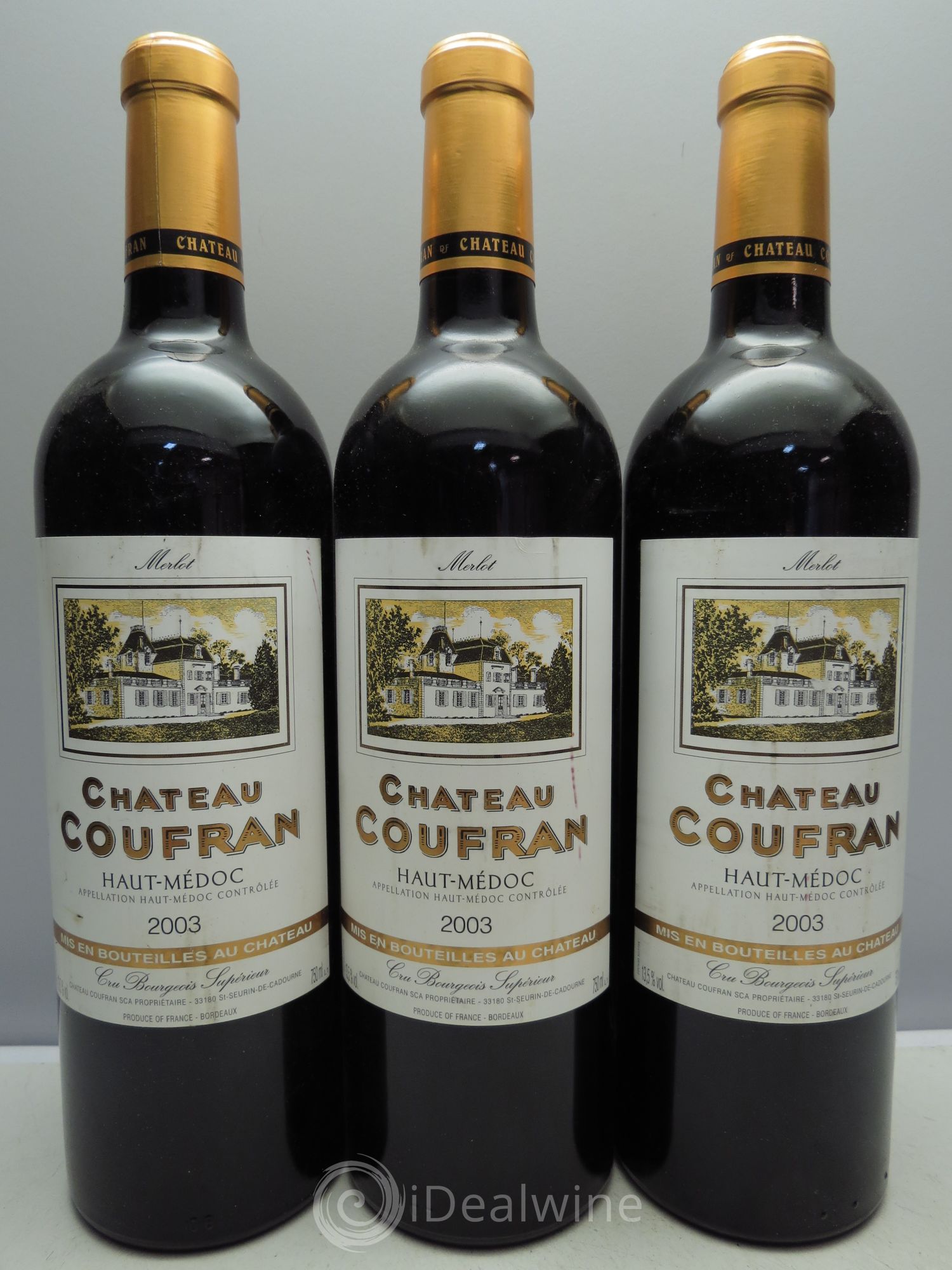 Château Coufran Cru Bourgeois 2003 - Lot de 3 bouteilles - 0