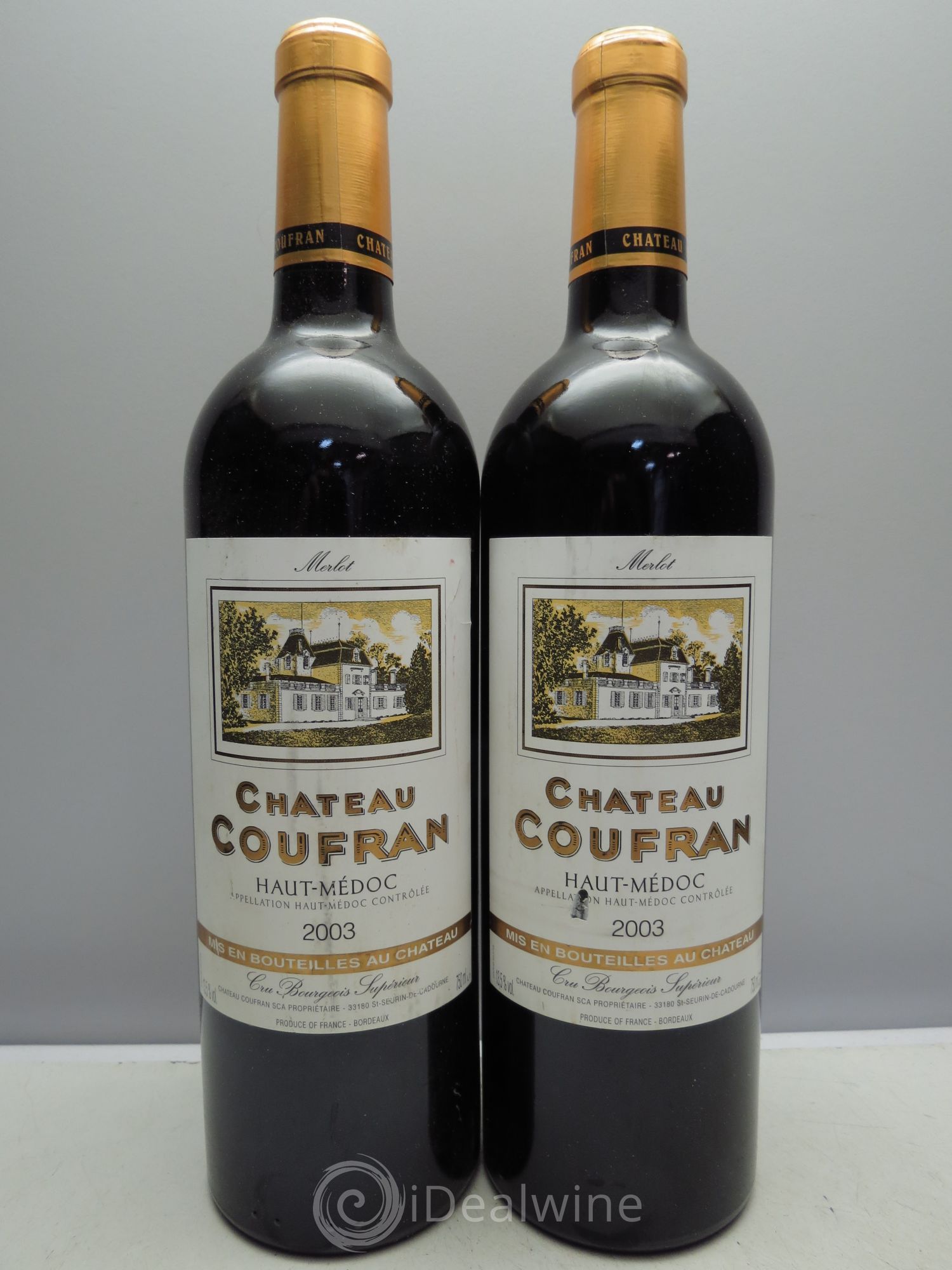 Château Coufran Cru Bourgeois 2003 - Lot de 2 bouteilles - 0