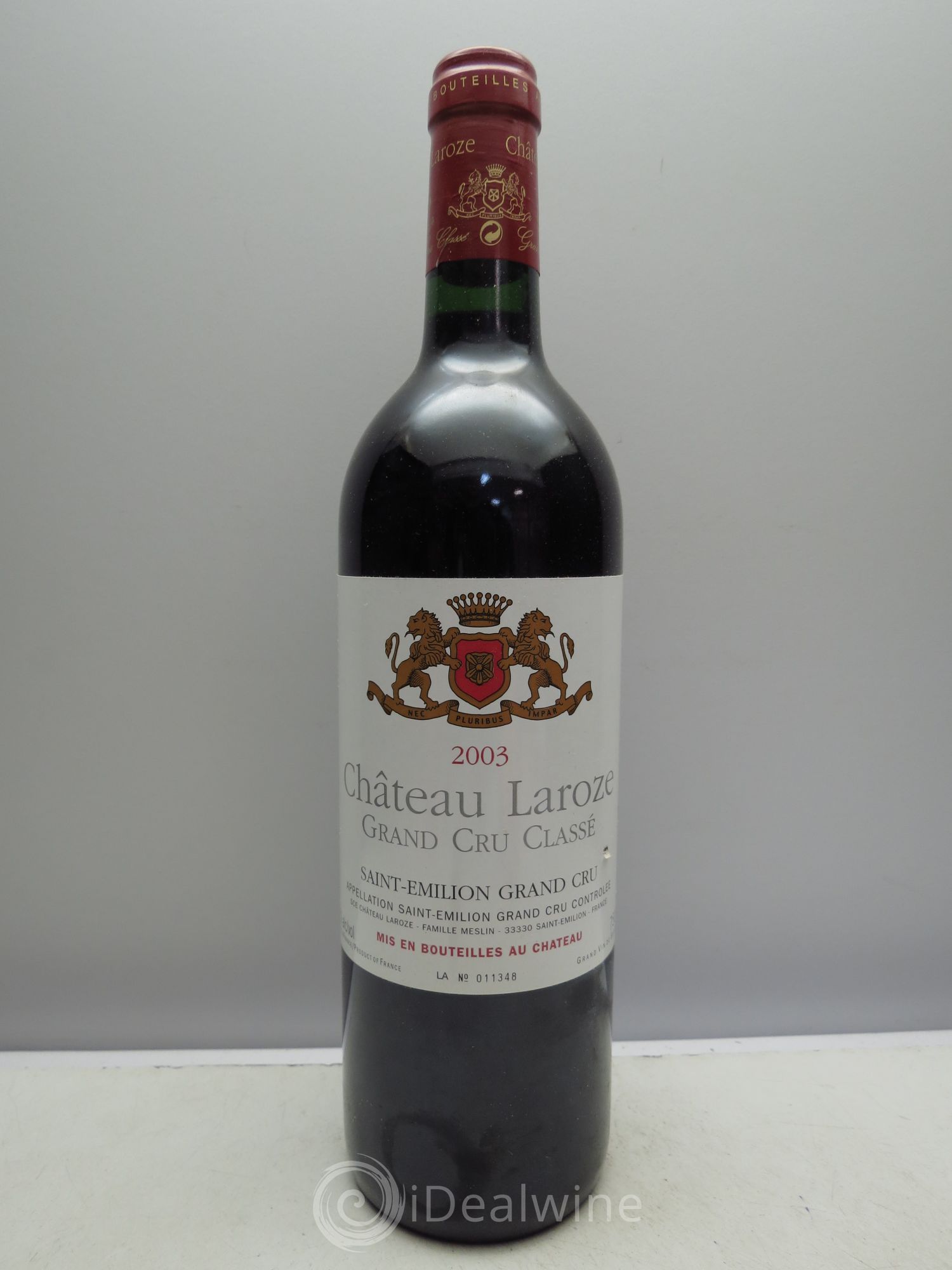 Château Laroze Grand Cru Classé 2003 - Lot de 12 bouteilles - 0