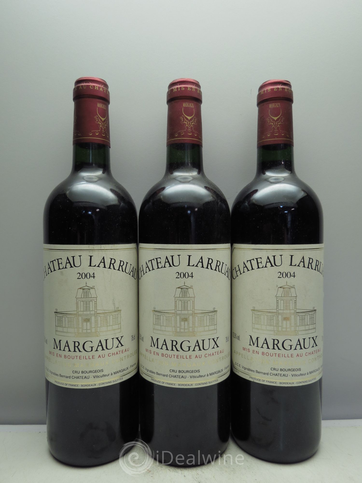 Château Larruau 2004 - Lot de 3 bouteilles - 0