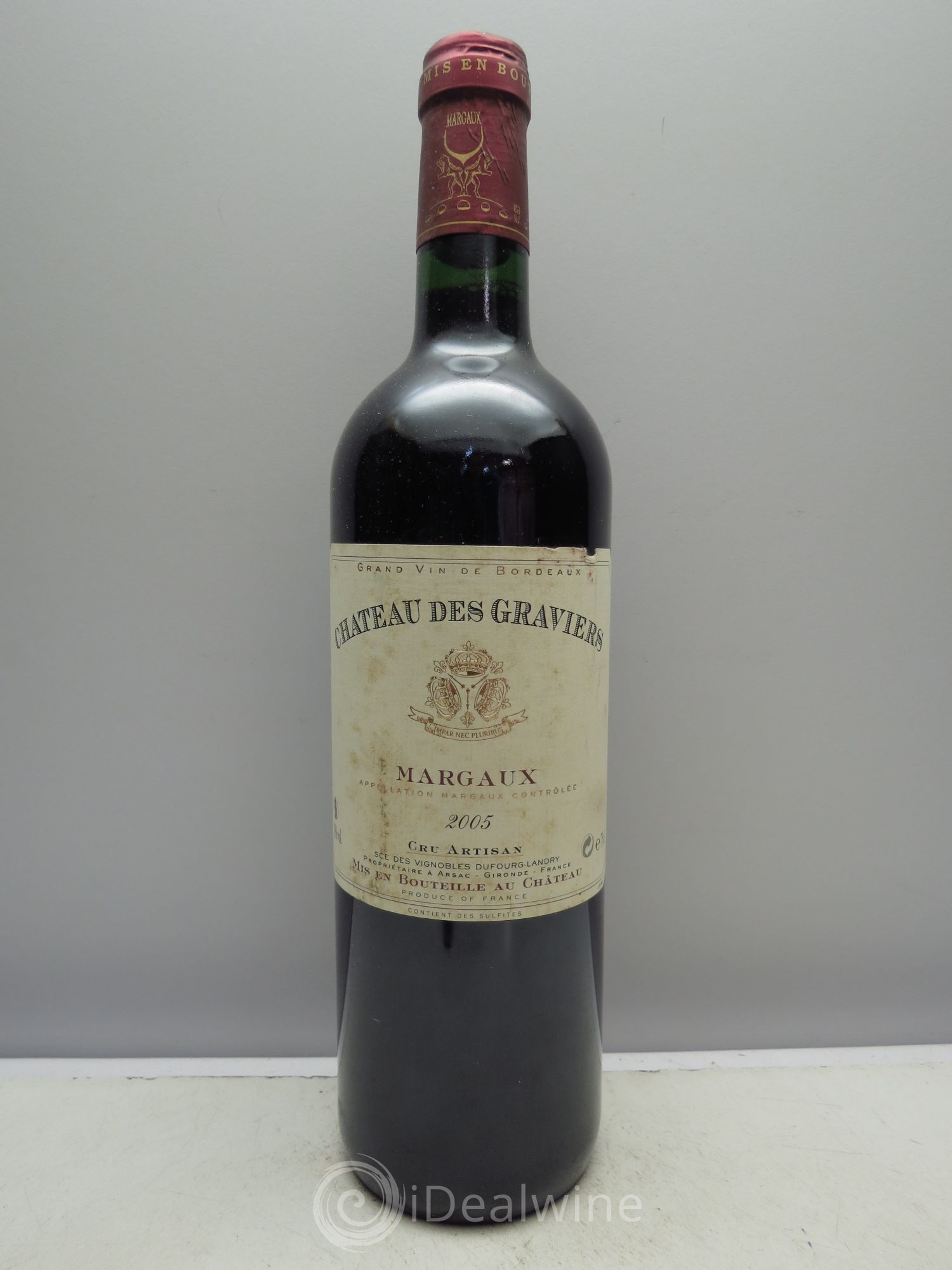Bordeaux Margaux des Graviers Cru Artisan Dufourg Landry 2005 - Posten von 6 Flaschen - 0