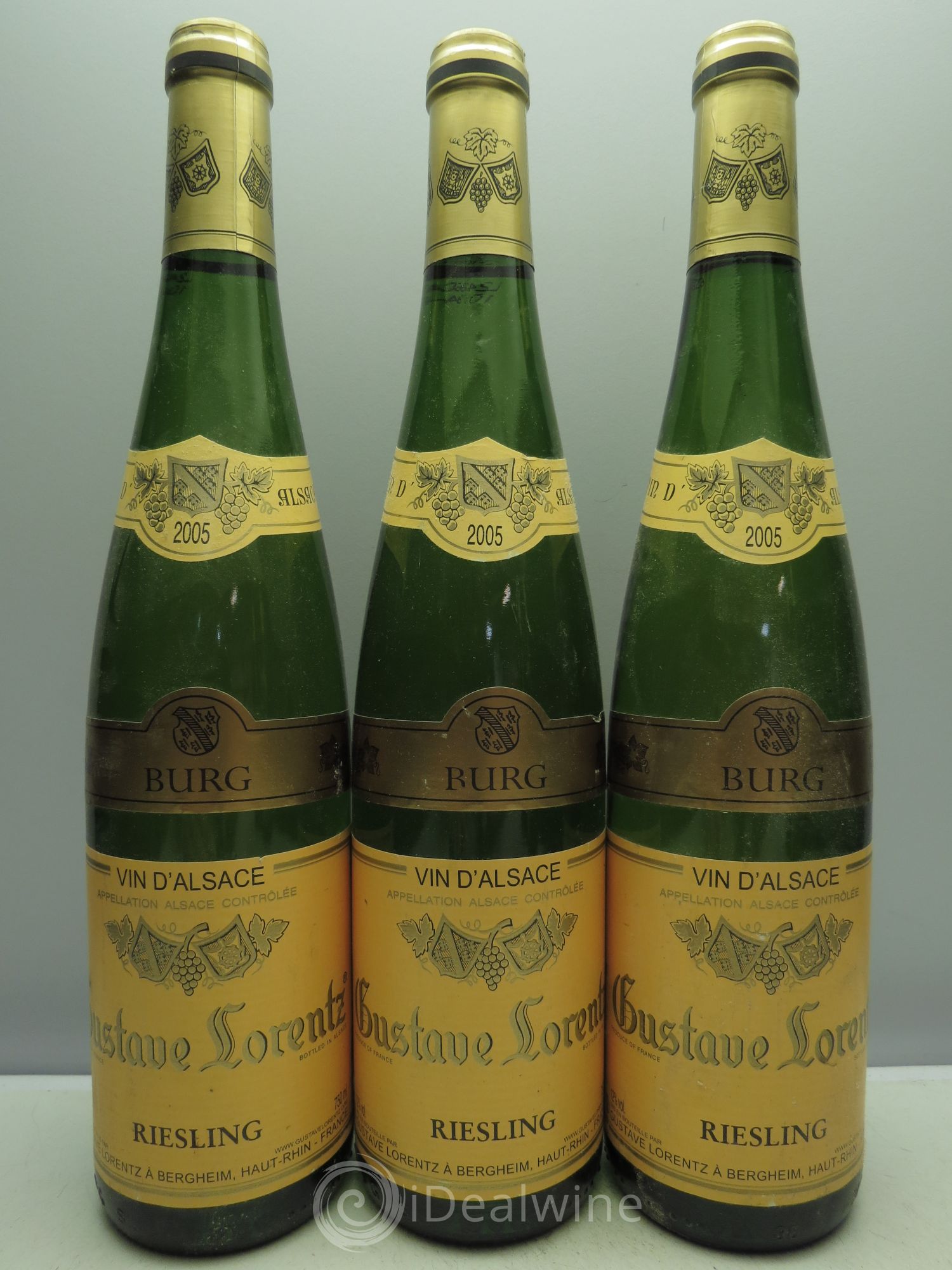 Riesling Burg Gustave Lorentz 2005 - Lotto di 3 bottiglie - 0
