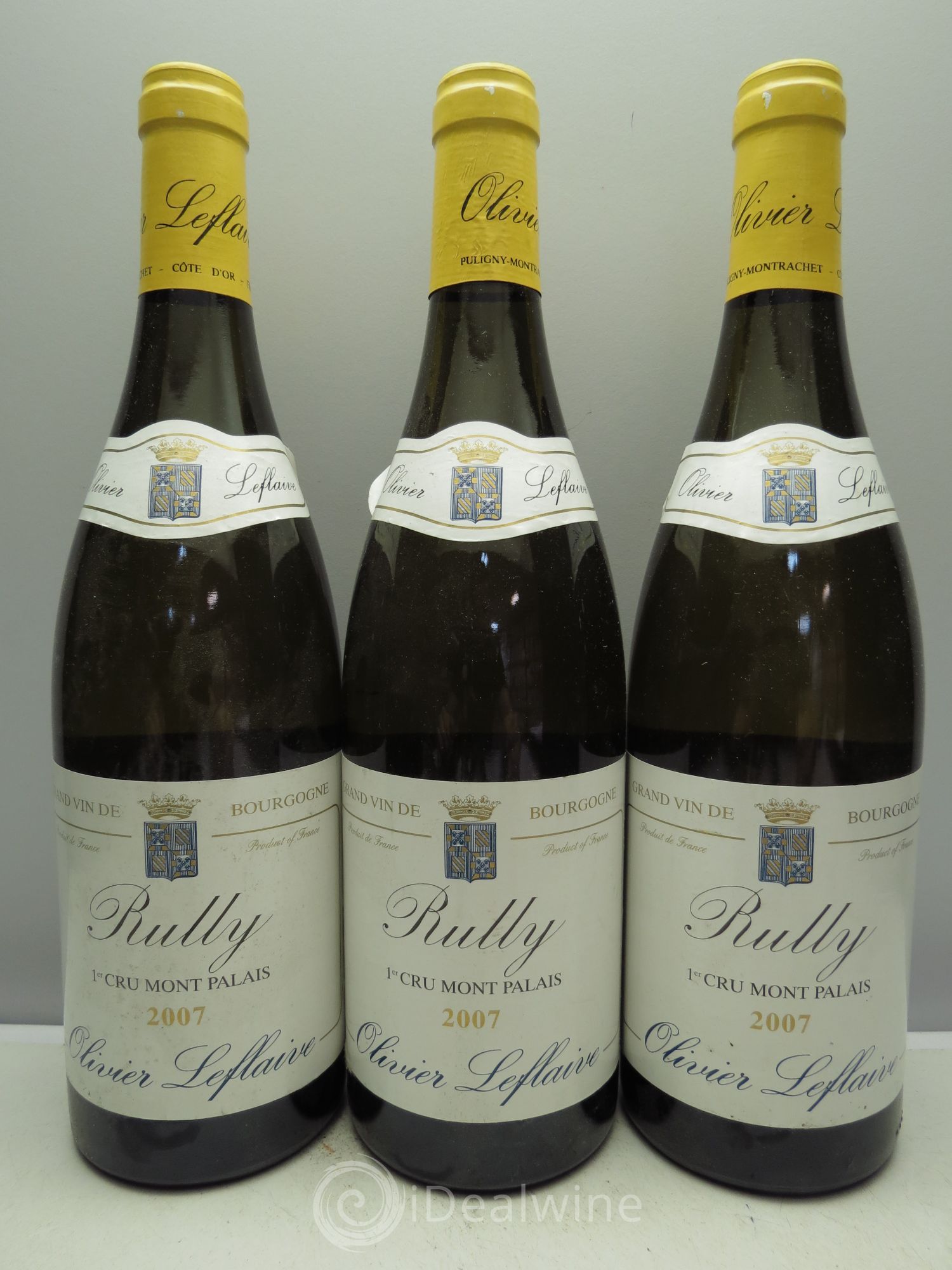 Rully 1er Cru O.Leflaive 2007 - Lot de 3 bouteilles - 0