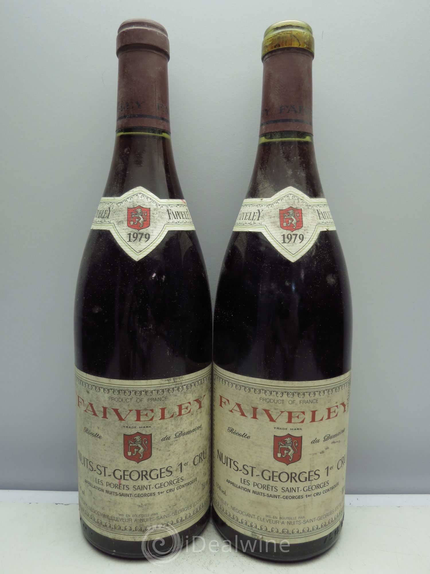 Nuits-Saint-Georges 1er Cru Les Porêts Saint-Georges Faiveley 1979 - Lot de 2 bouteilles - 0