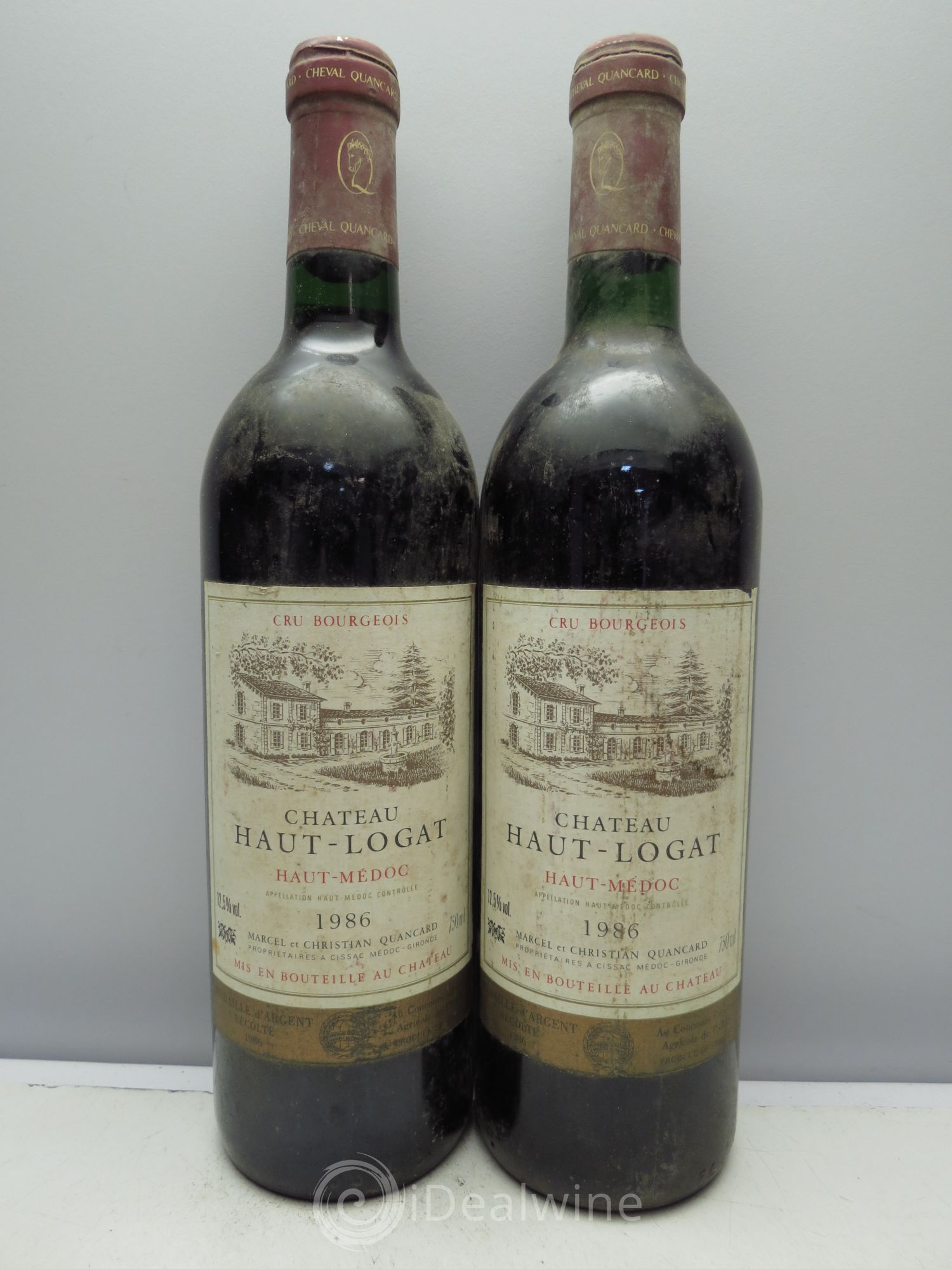 Haut Médoc Haut Logat 1986 - Lot de 2 bouteilles - 0