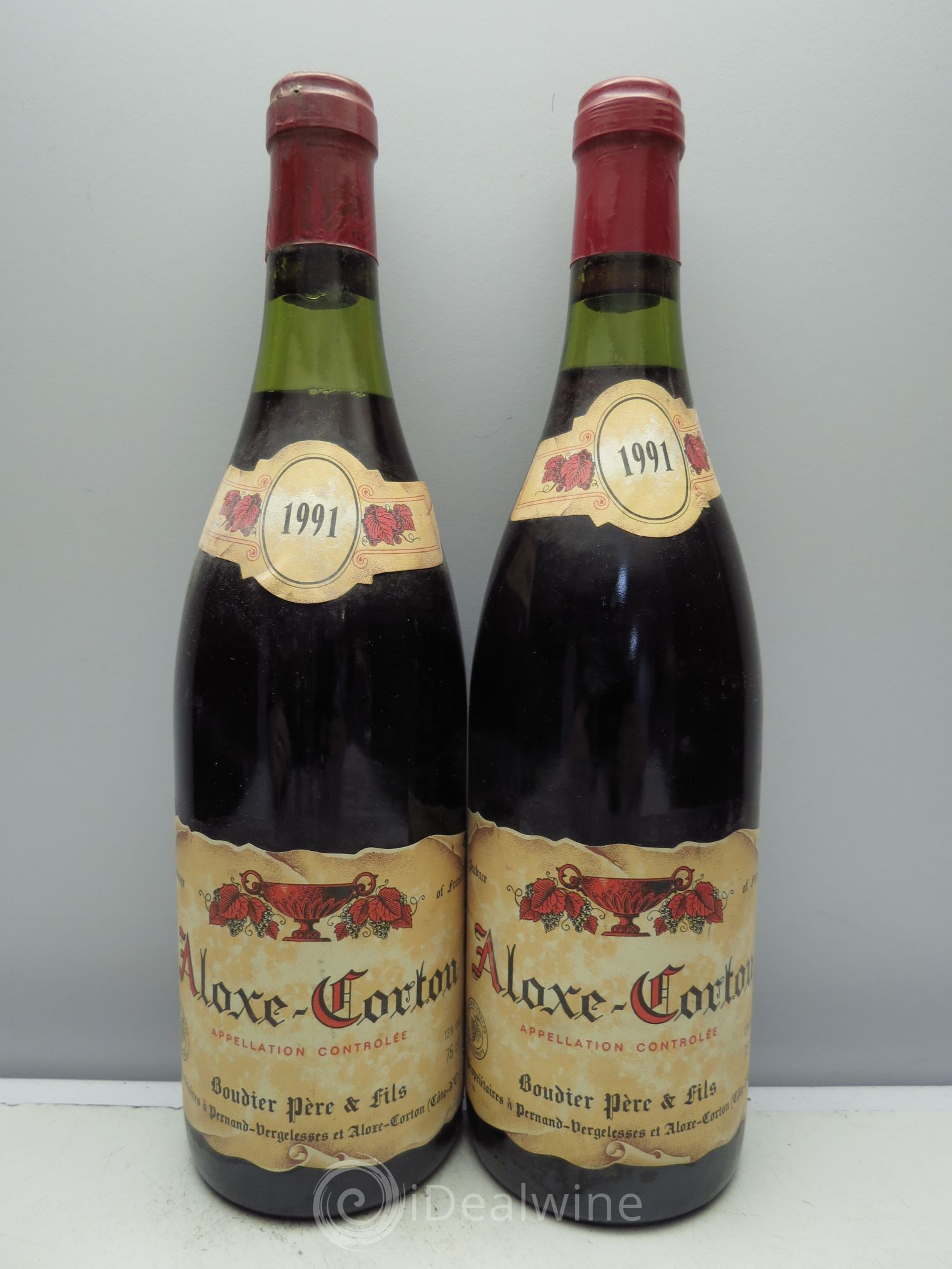 Aloxe-Corton Boudier Père et Fils 1991 - Posten von 2 Flaschen - 0