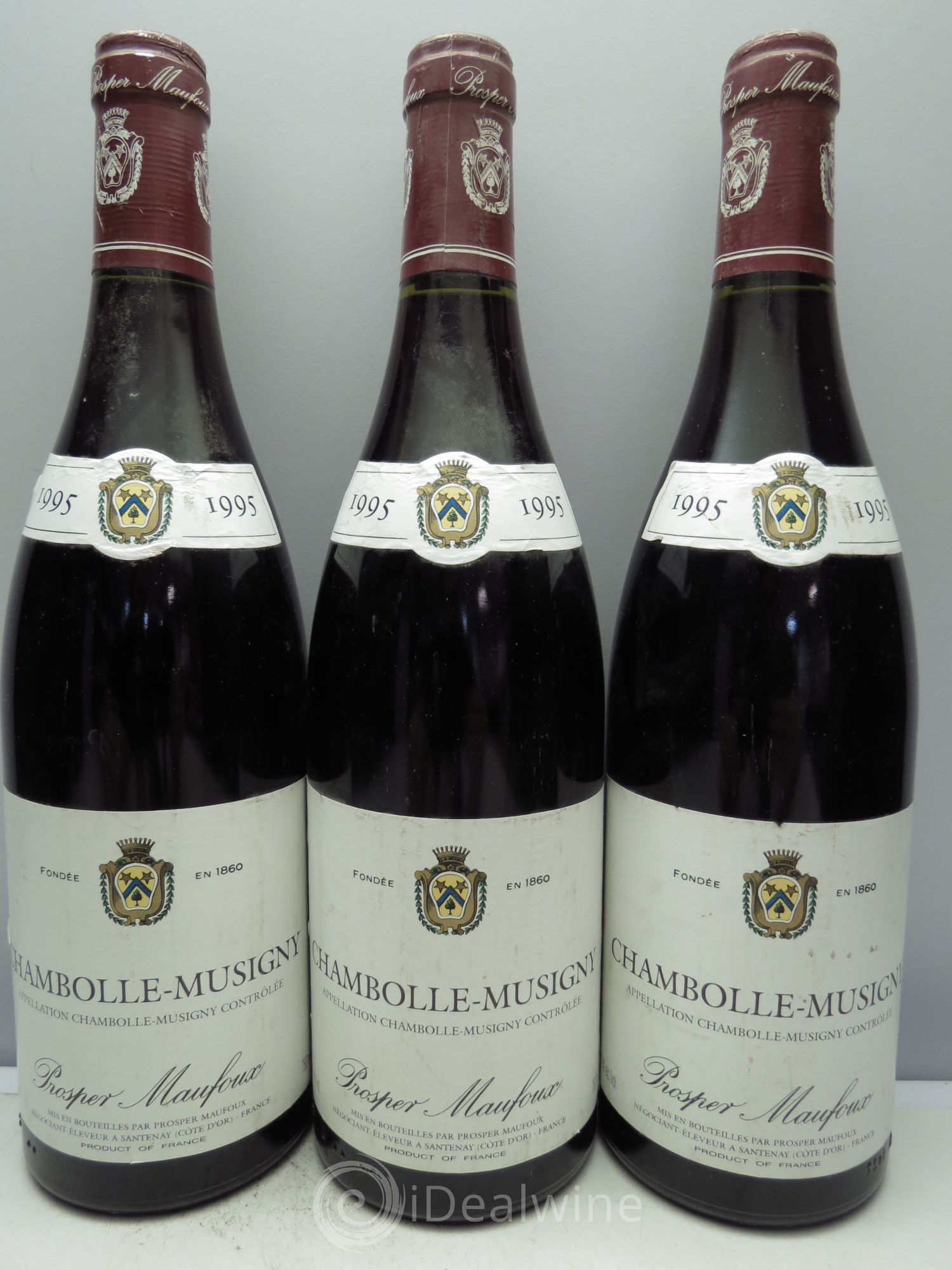 Chambolle-Musigny Prosper Maufoux 1995 - Lot de 3 bouteilles - 0