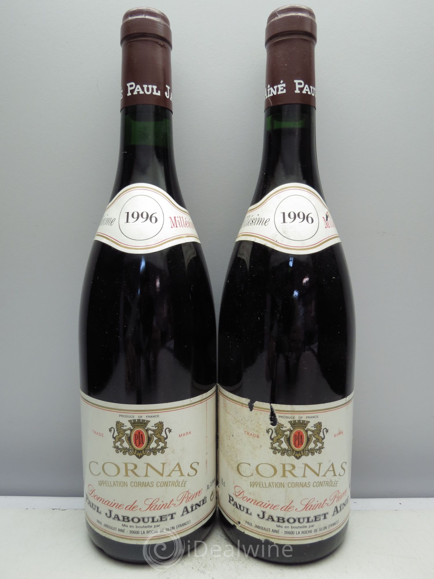 Cornas Paul Jaboulet Ainé Domaine Saint Pierre 1996 - Lot de 2 bouteilles - 0
