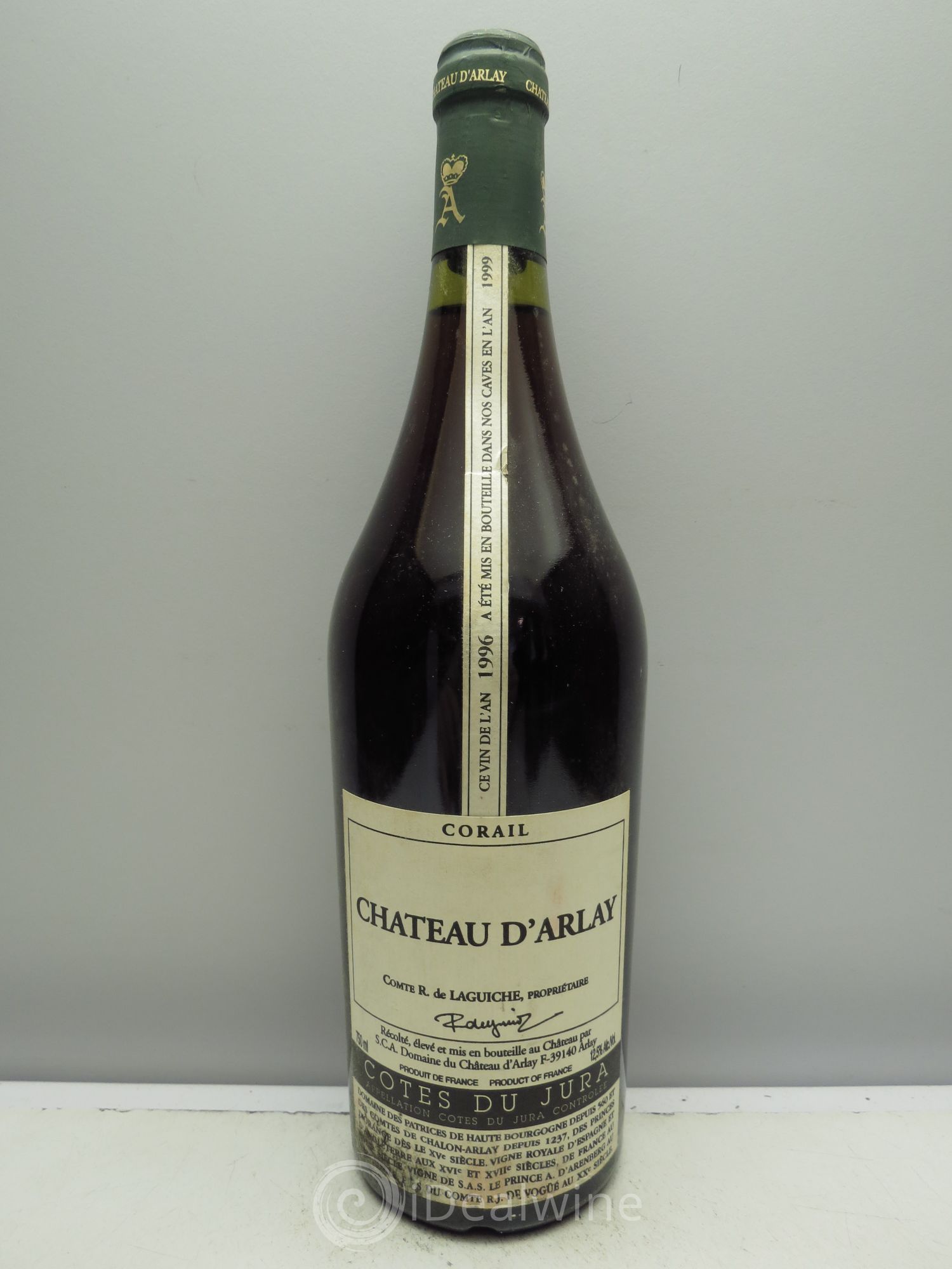 Côtes du Jura Château d'Arlay Corail Comte R de Laguiche (Mise en bouteille en 1999) 1996 - Posten von 6 Flaschen - 0
