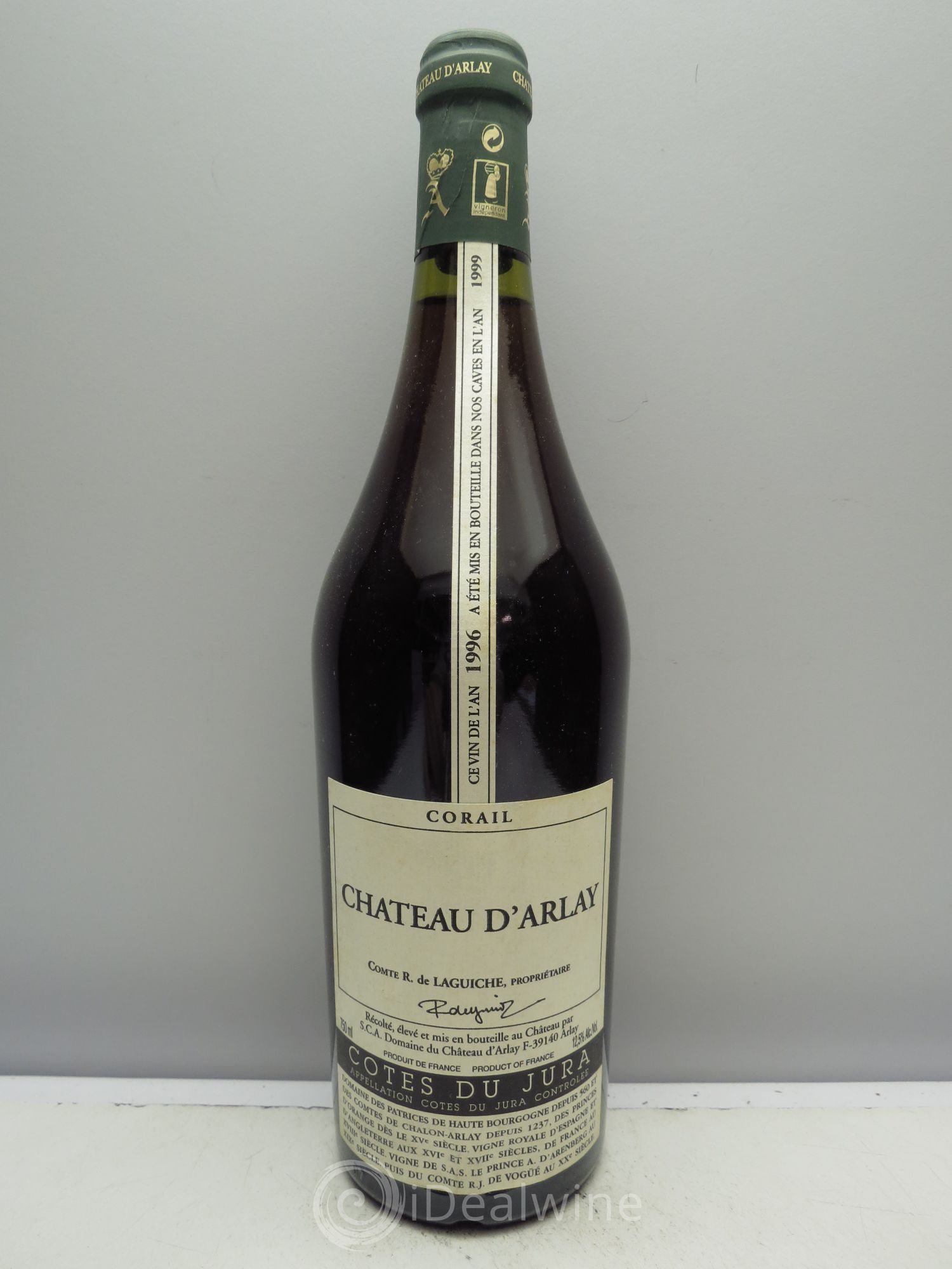 Côtes du Jura Château d'Arlay Corail Comte R de Laguiche (Mise en bouteille en 1999) 1996 - Posten von 1 Flasche - 0
