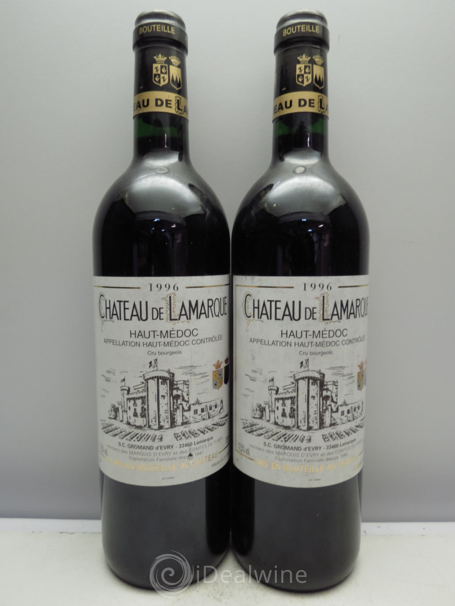 Château de Lamarque Cru Bourgeois 1996 - Lot de 2 bouteilles - 0