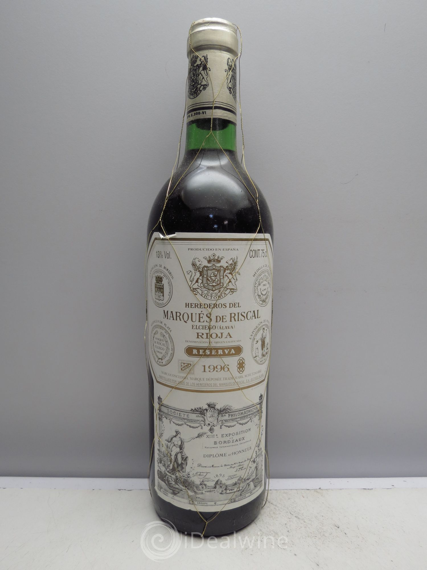 Rioja DOCA Reserva Marqués de Riscal 1996 - Lot of 6 bottles - 0