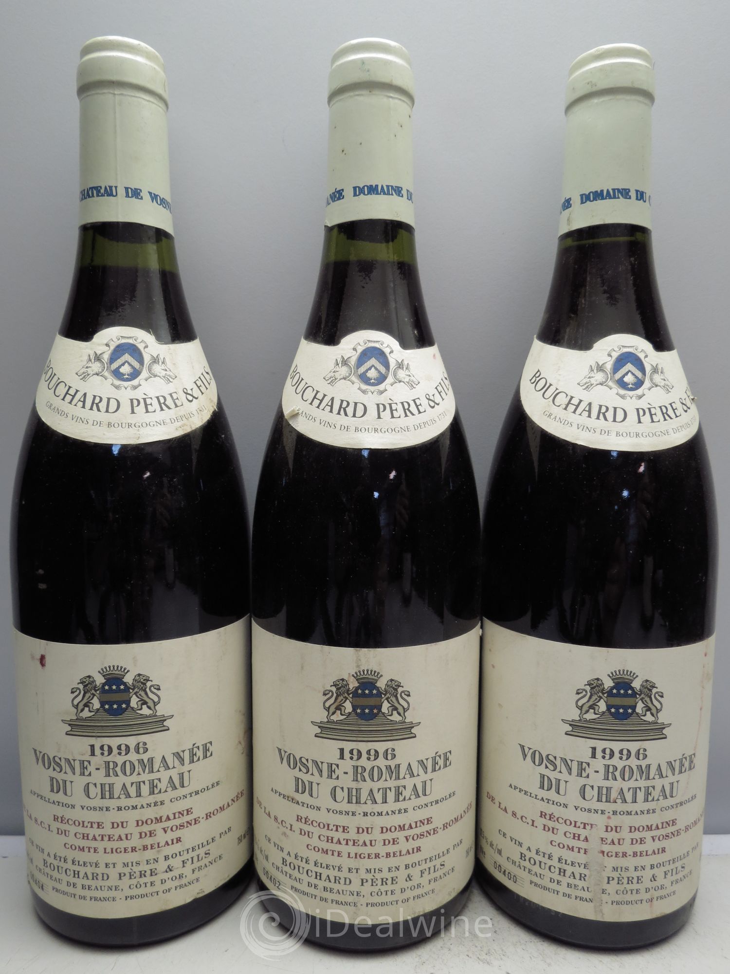 Vosne-Romanée 1996 - Lot de 3 bouteilles - 0