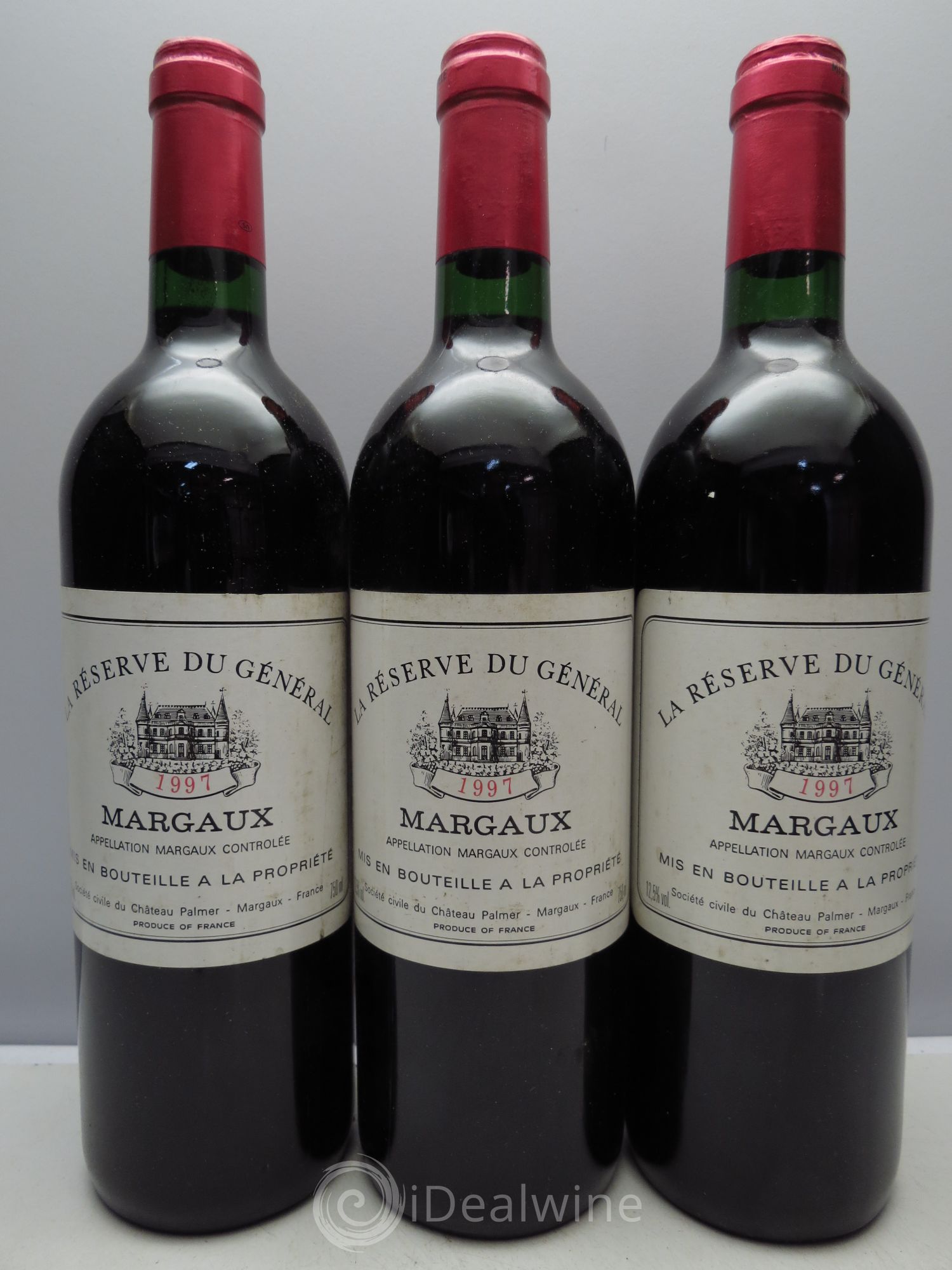 Bordeaux la Réserve du Général Margaux 1997 - Posten von 3 Flaschen - 0