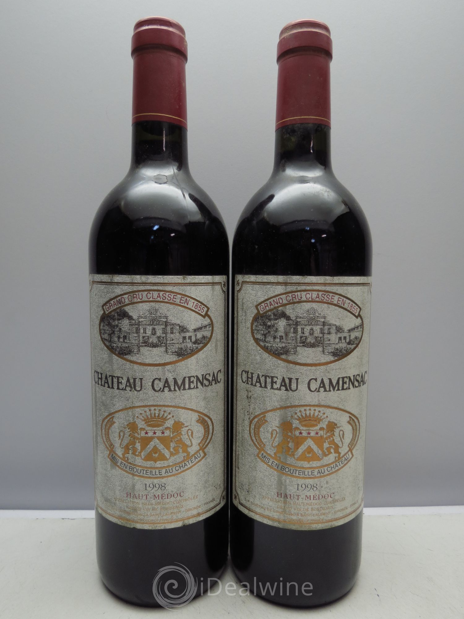 Château Camensac 5ème Grand Cru Classé 1998 - Lot de 2 bouteilles - 0