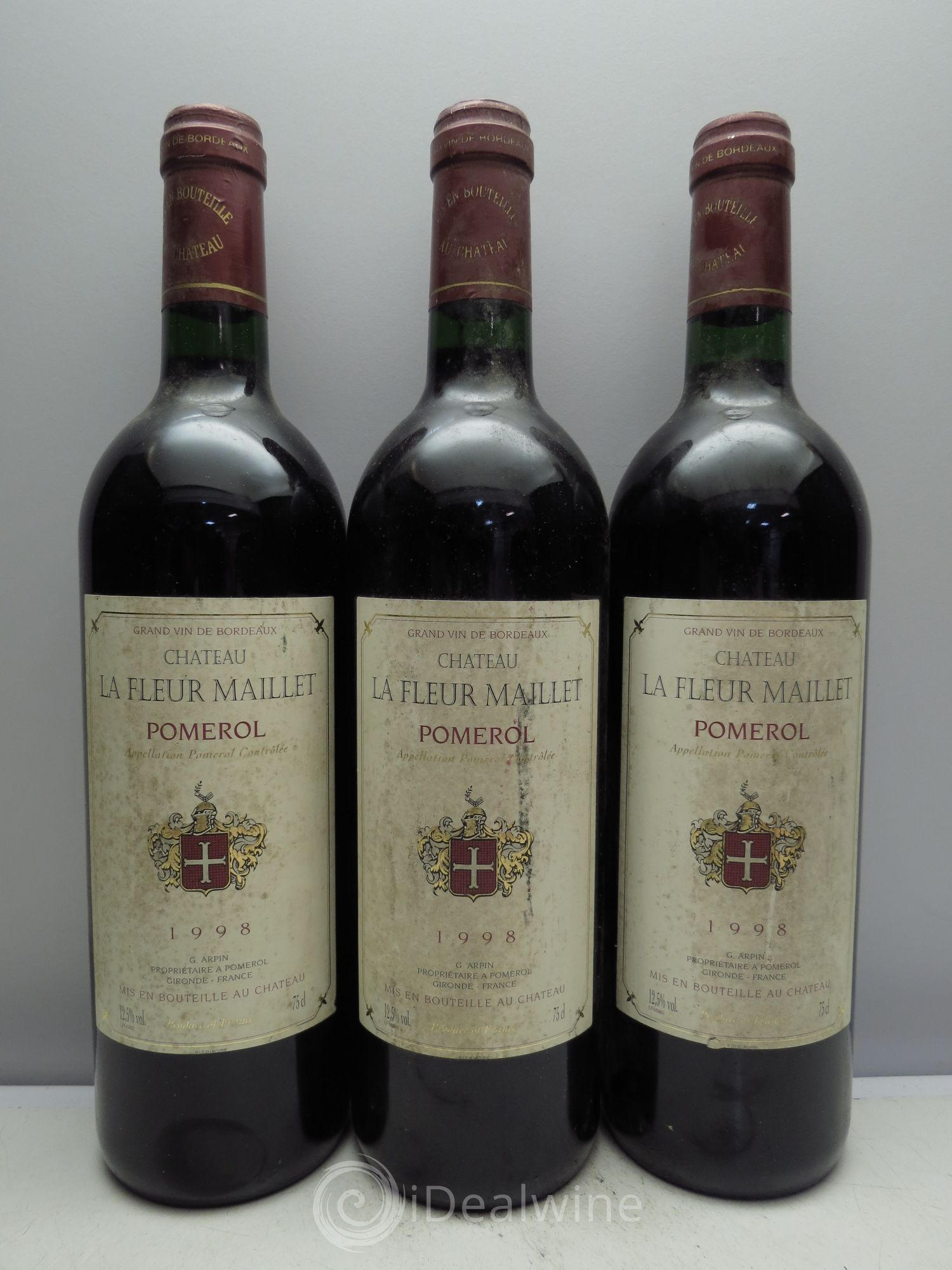 Pomerol Lafleur Mallet 1998 - Posten von 3 Flaschen - 0