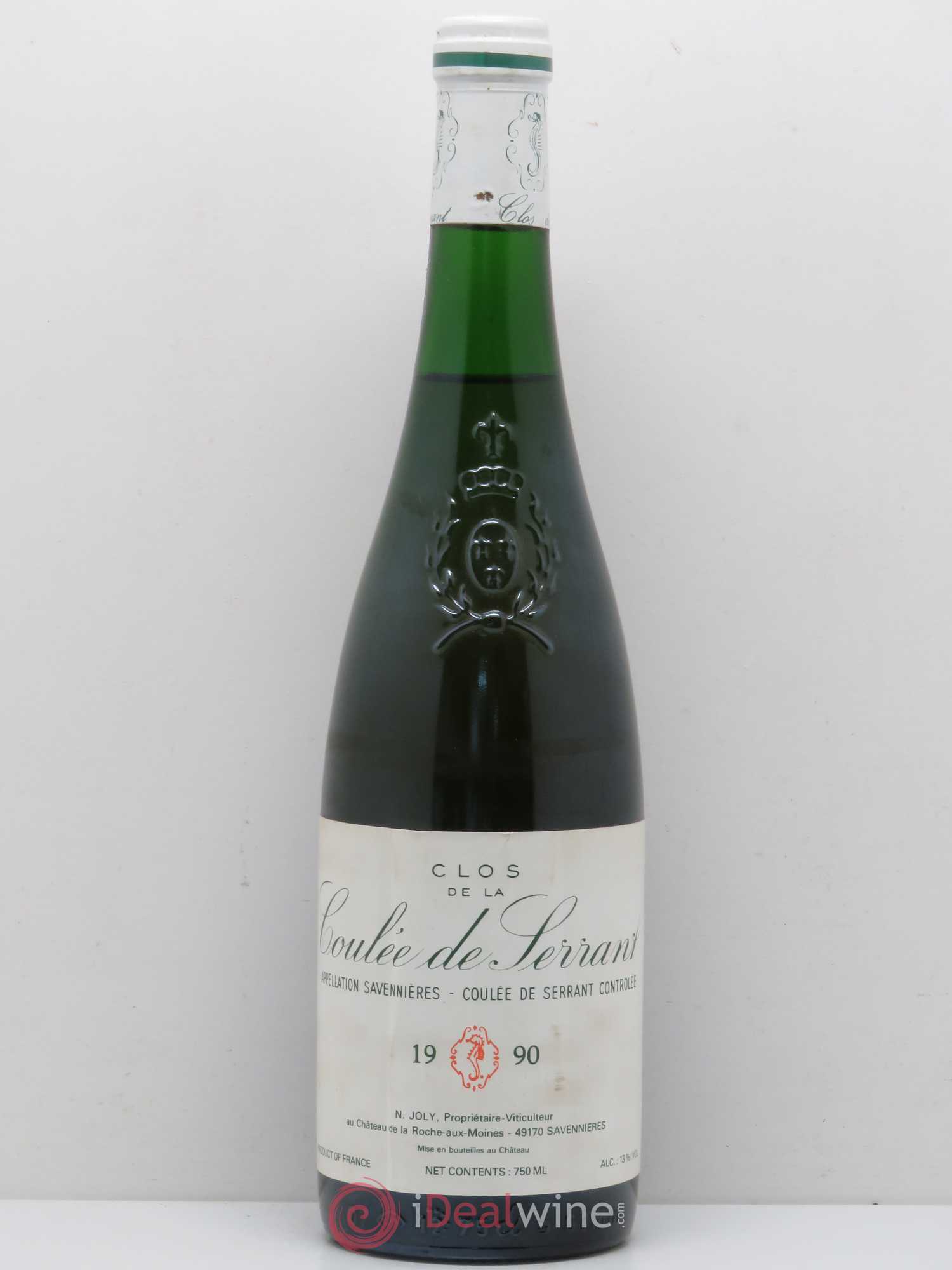 Savennières Clos de la Coulée de Serrant Vignobles de la Coulée de Serrant - Nicolas Joly 1990 - Lot de 1 bouteille - 0