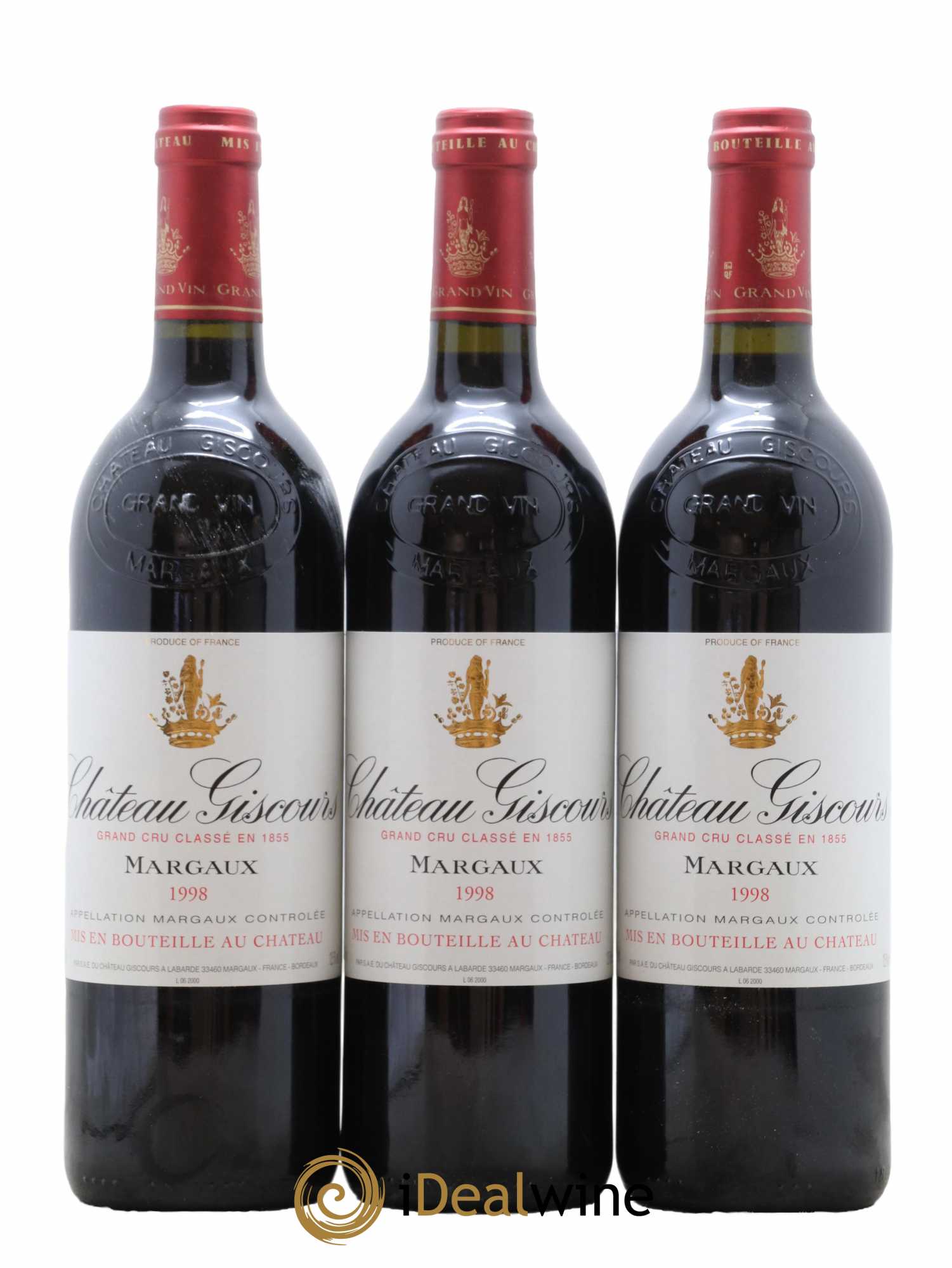 Château Giscours 3ème Grand Cru Classé 1998 - Lot de 12 bouteilles - 1