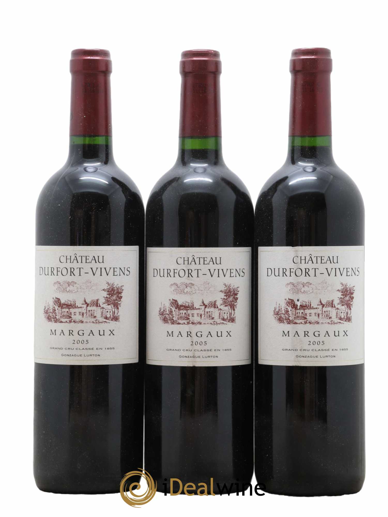 Château Durfort Vivens 2ème Grand Cru Classé 2005 - Lot de 3 bouteilles - 0