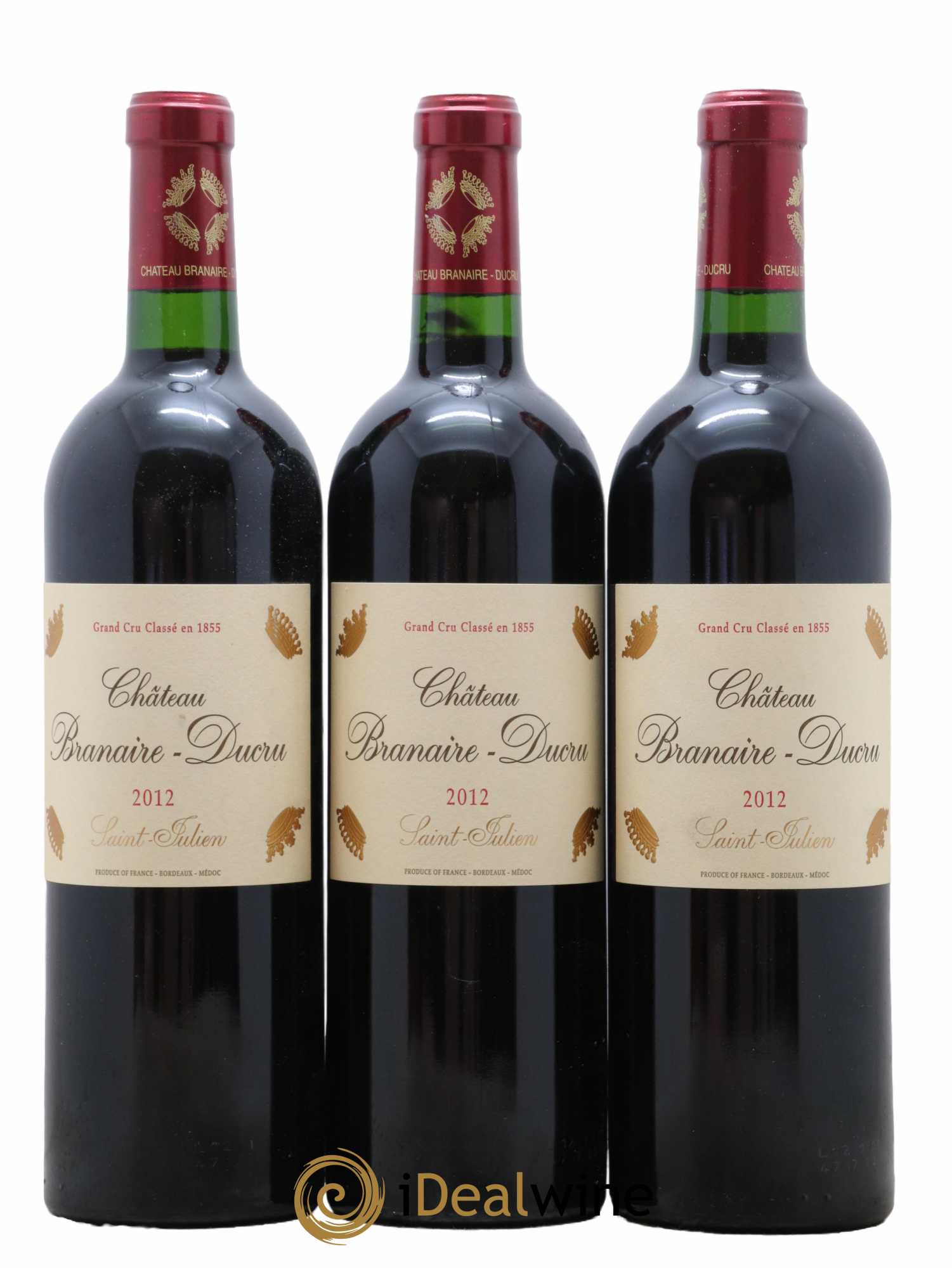 Château Branaire Ducru 4ème Grand Cru Classé 2012 - Lot de 3 bouteilles - 0