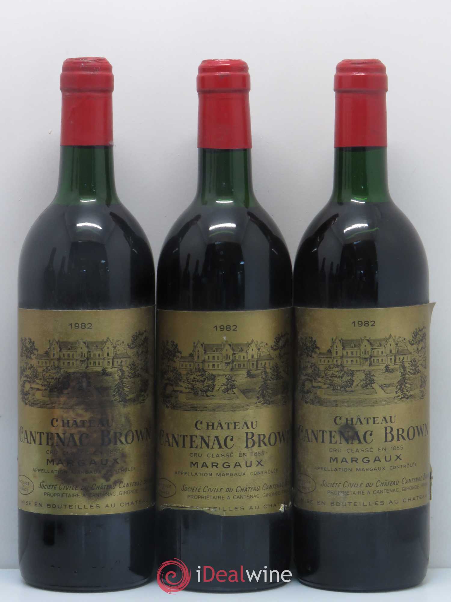 Château Cantenac Brown 3ème Grand Cru Classé  (sans prix de réserve) 1982 - Lot de 6 bouteilles - 1