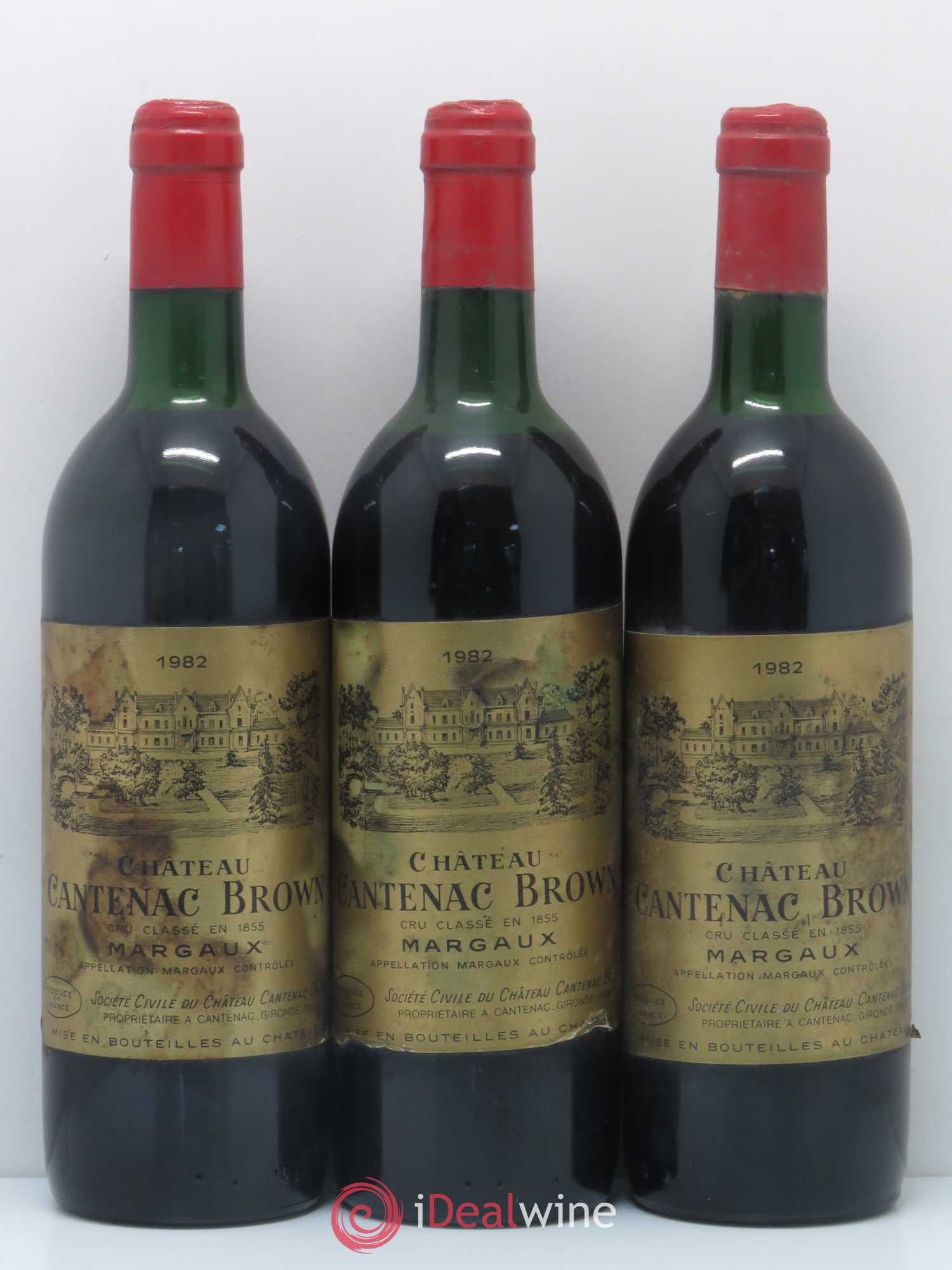 Château Cantenac Brown 3ème Grand Cru Classé  (sans prix de réserve) 1982 - Lot de 6 bouteilles - 2