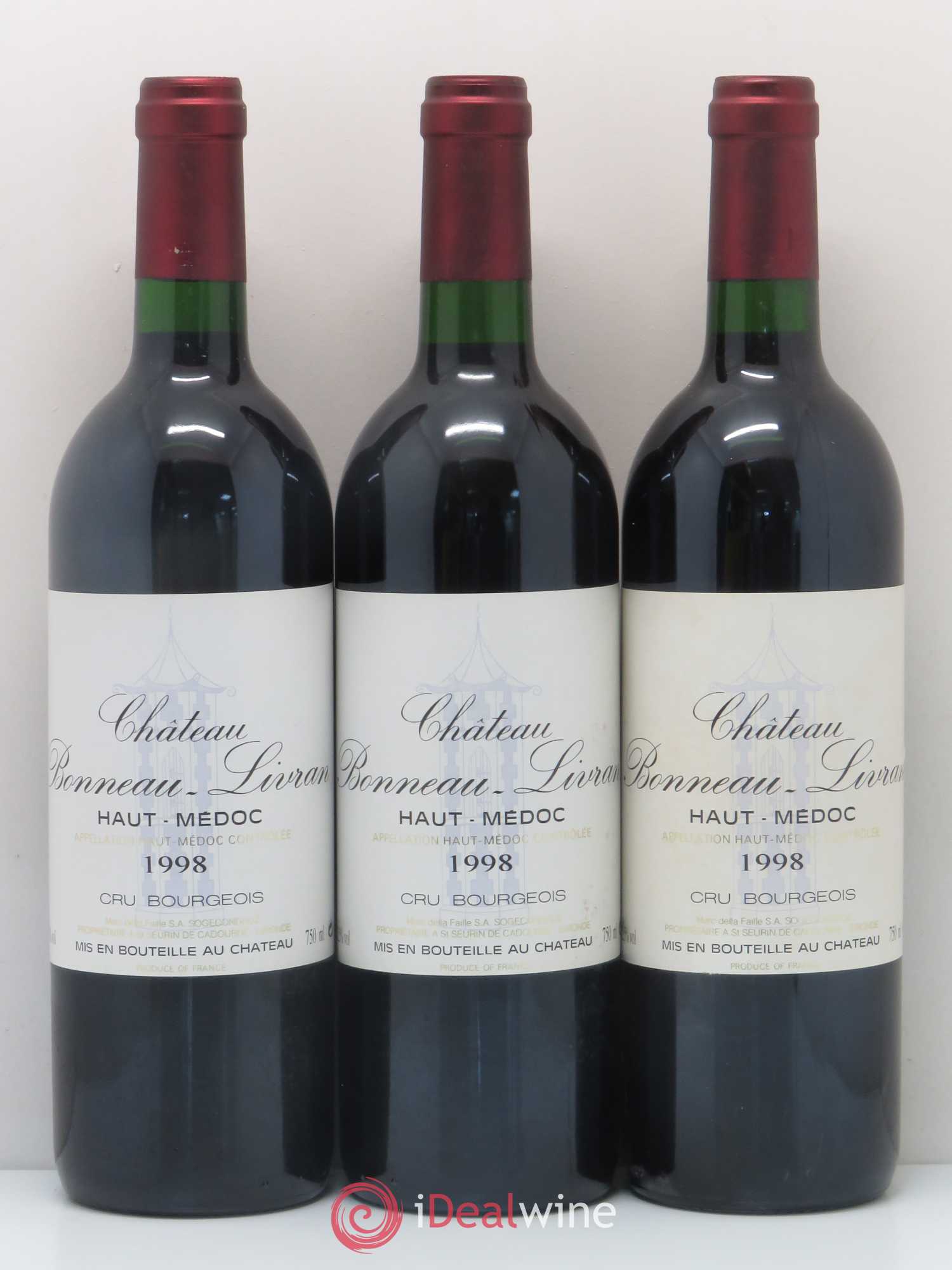 Château Bonneau Livran Cru Bourgeois (sans prix de réserve) 1998 - Lot de 12 bouteilles - 4