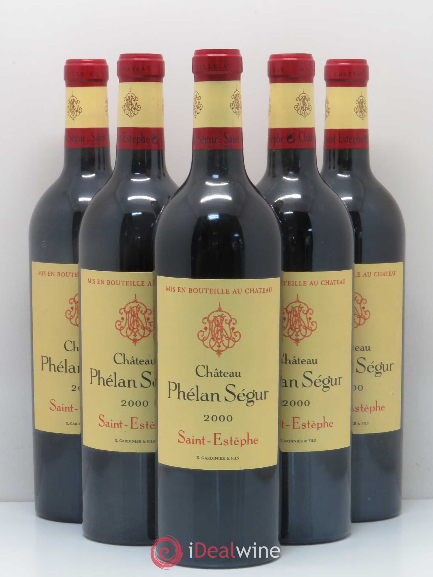 Château Phélan Ségur 2000 - Posten von 5 Flaschen - 0