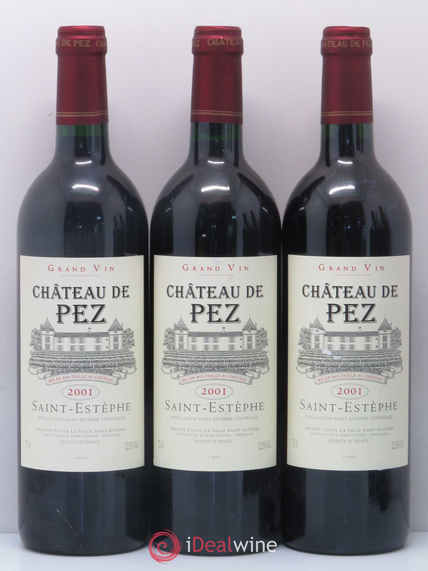Château de Pez 2001 - Lot de 5 bouteilles - 1