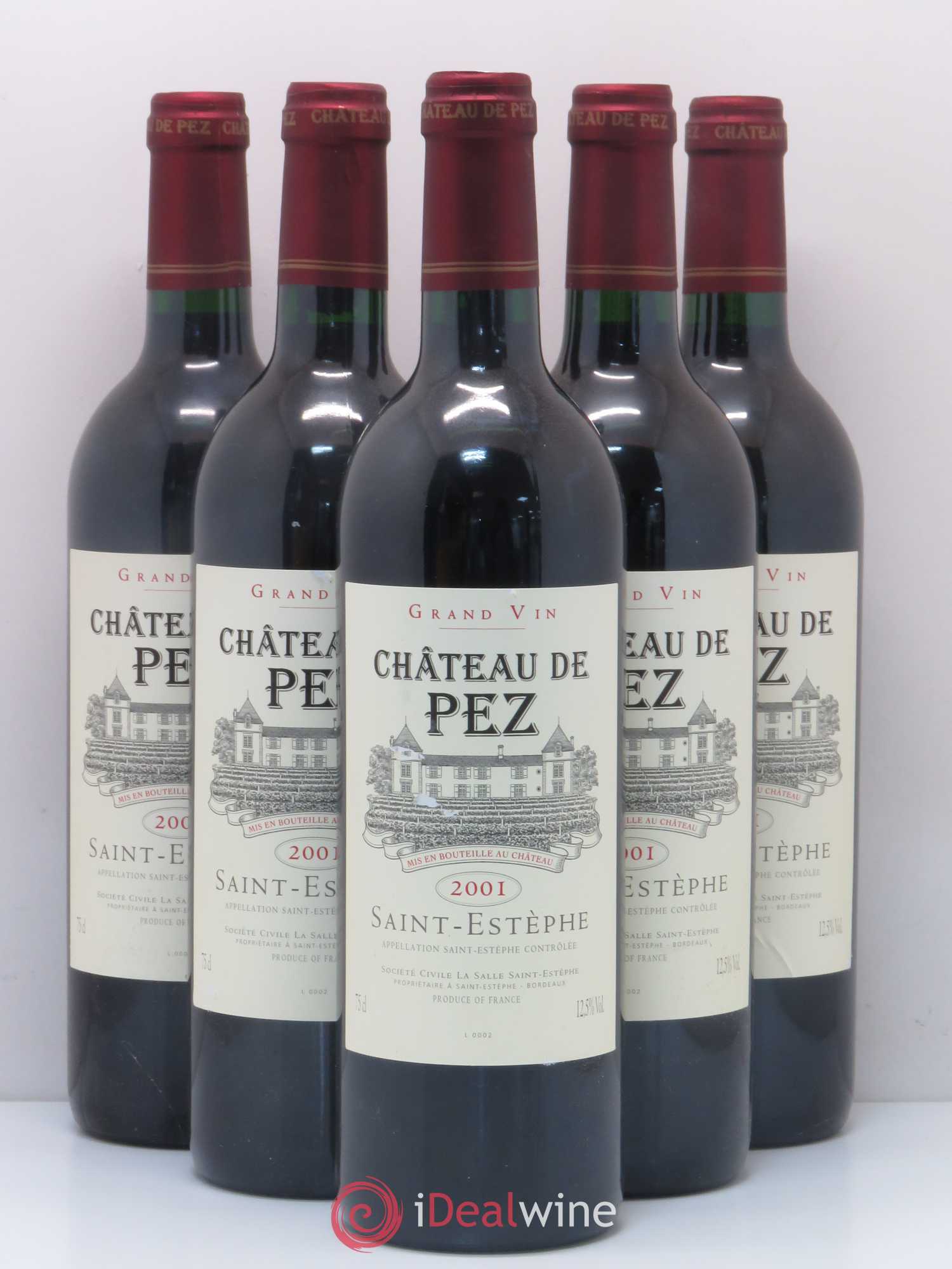 Château de Pez 2001 - Lot de 5 bouteilles - 0