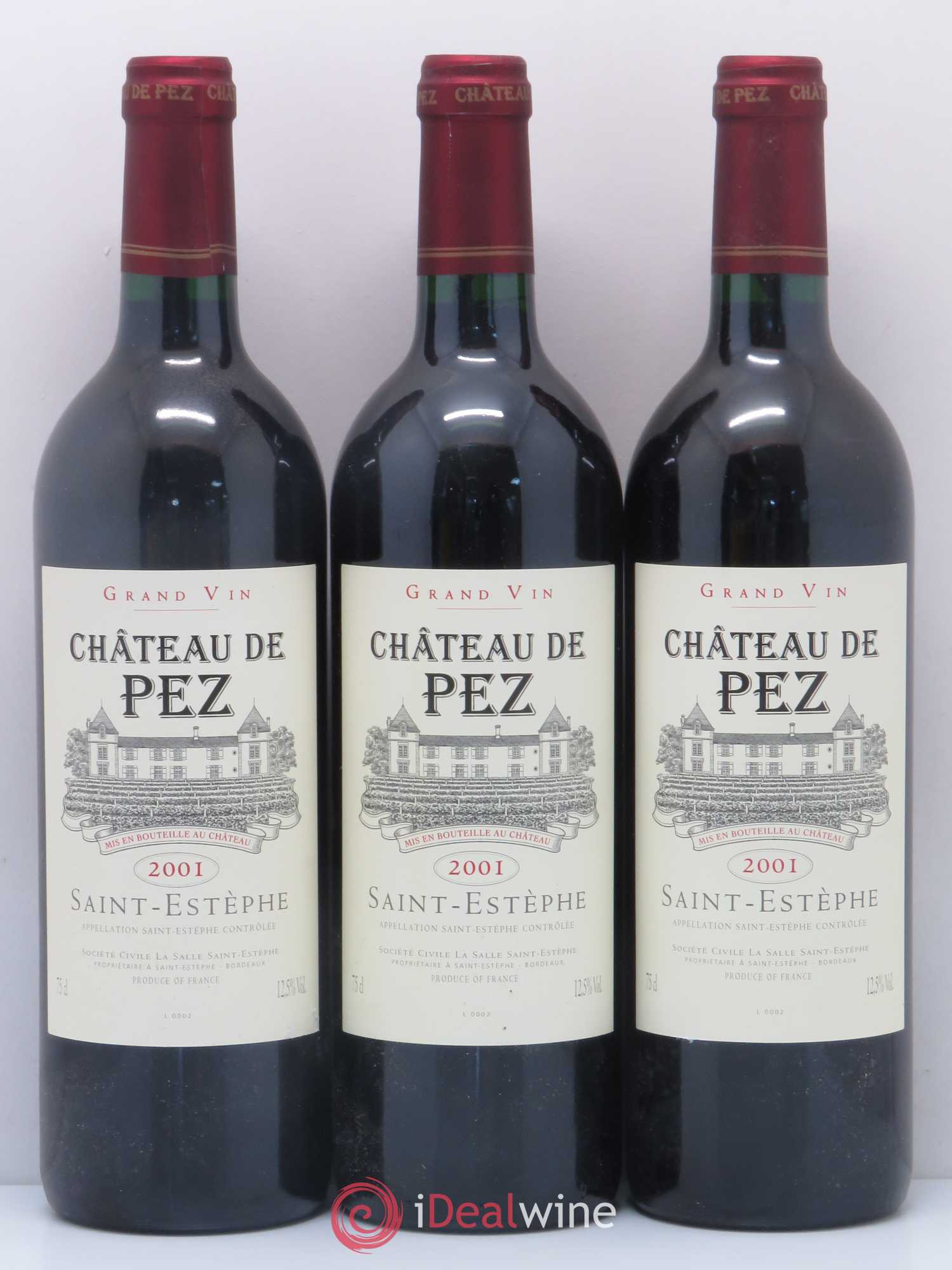 Château de Pez 2001 - Lot de 3 bouteilles - 0