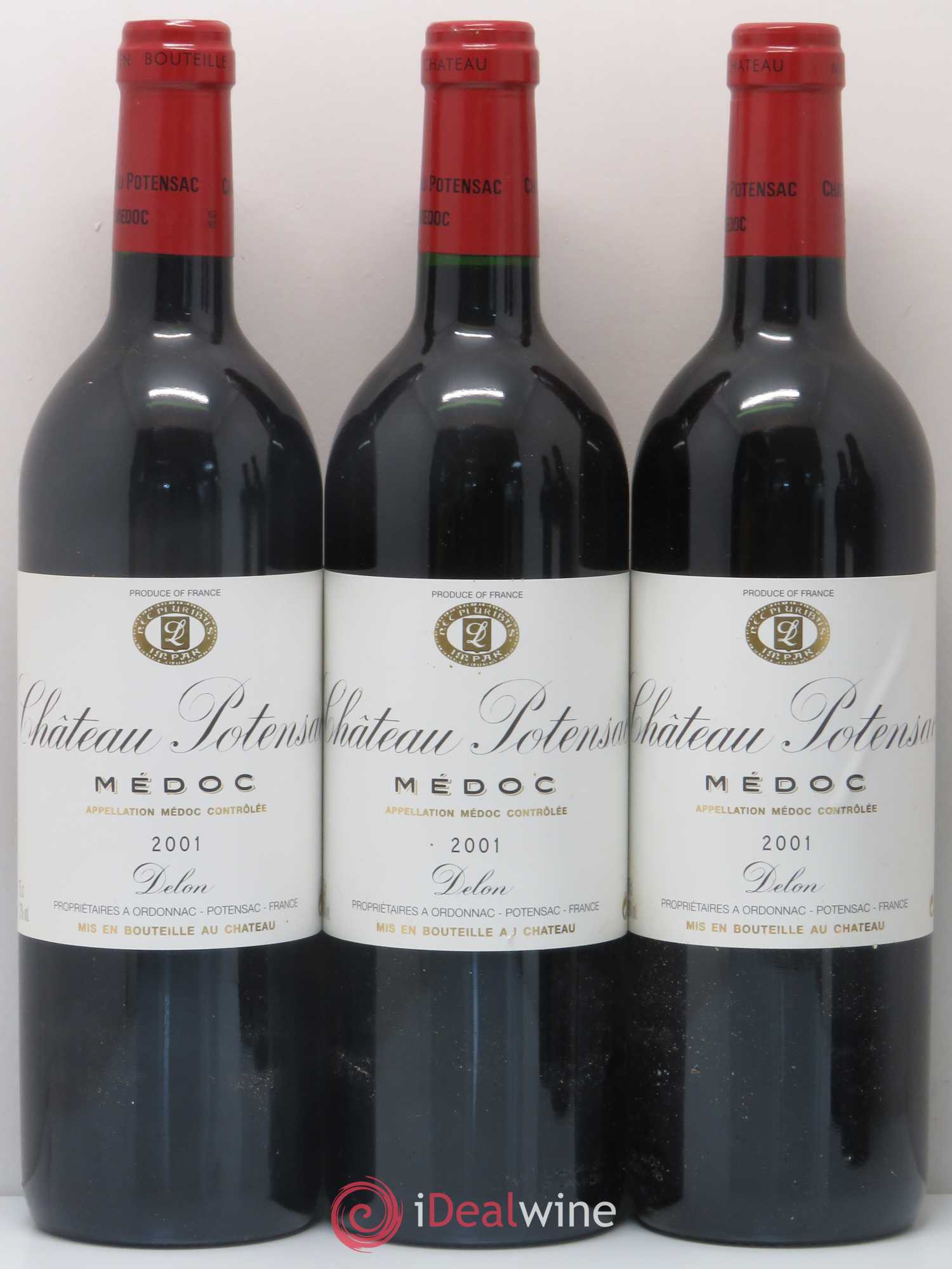 Château Potensac 2001 - Lot de 5 bouteilles - 1