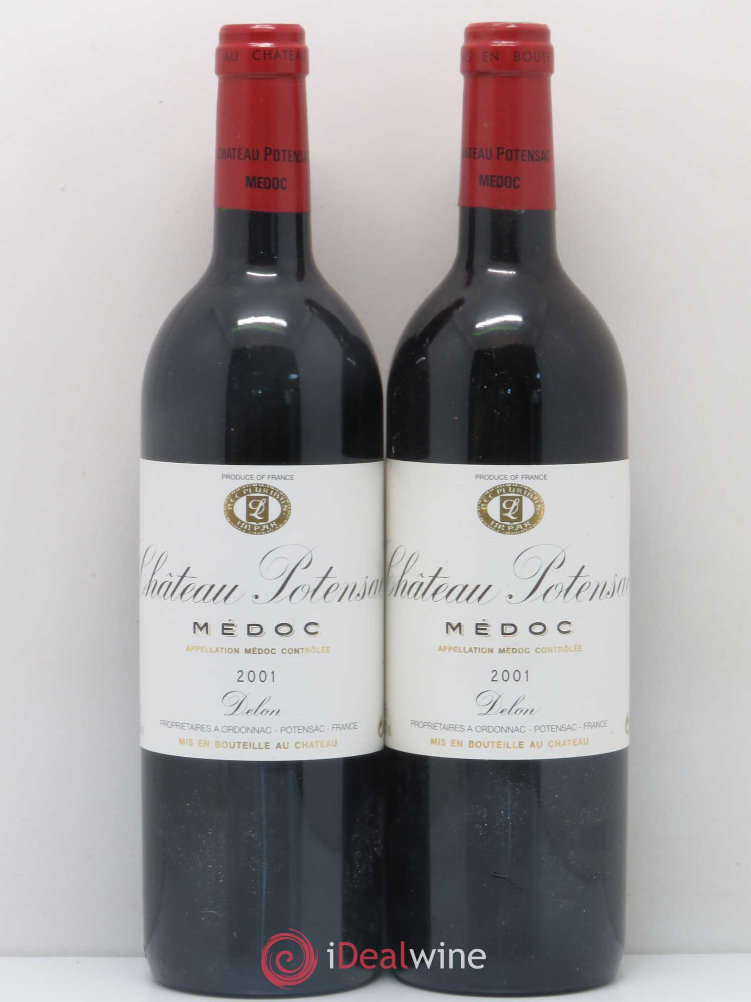 Château Potensac 2001 - Lot de 5 bouteilles - 2