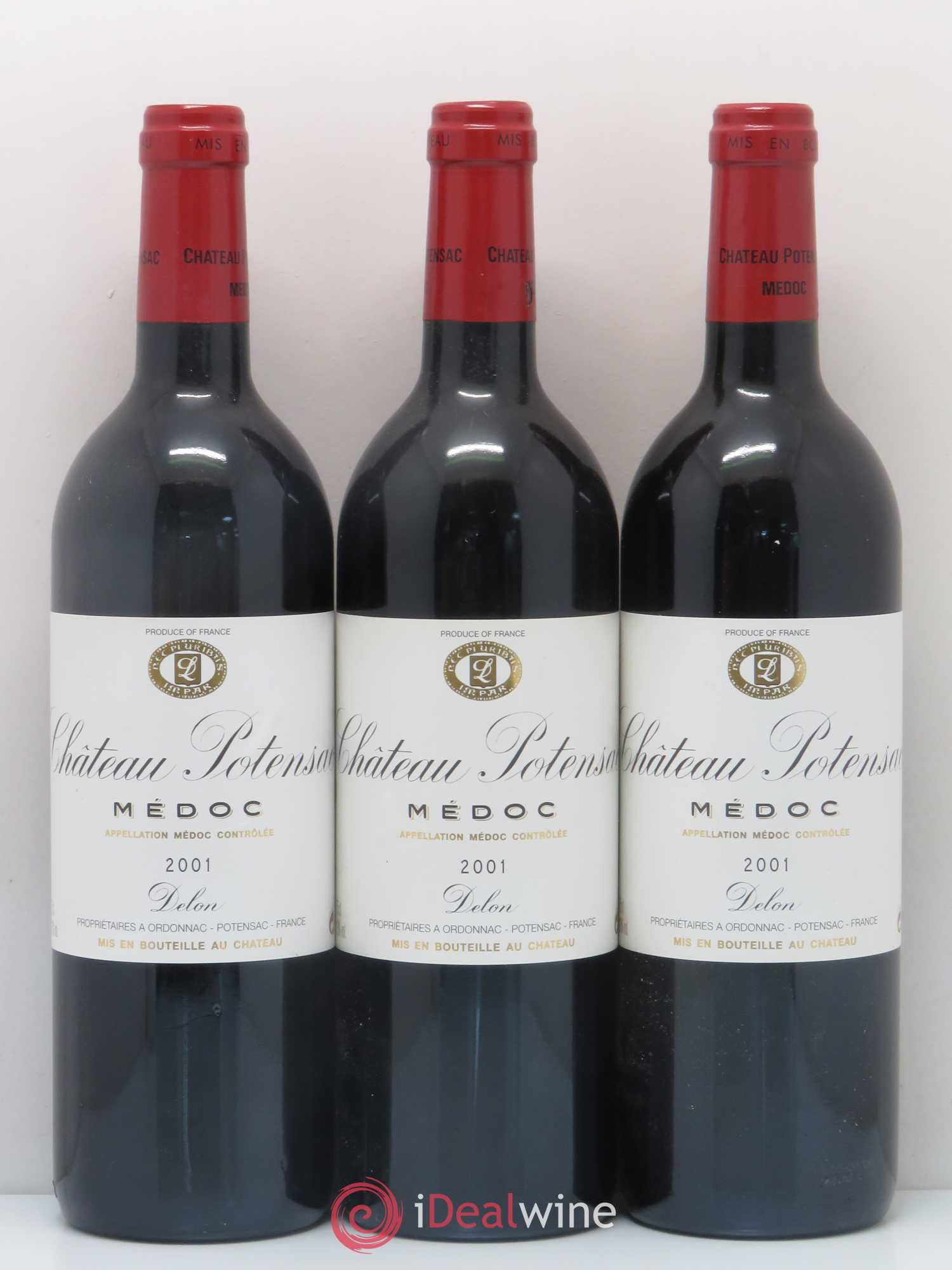Château Potensac 2001 - Posten von 3 Flaschen - 0